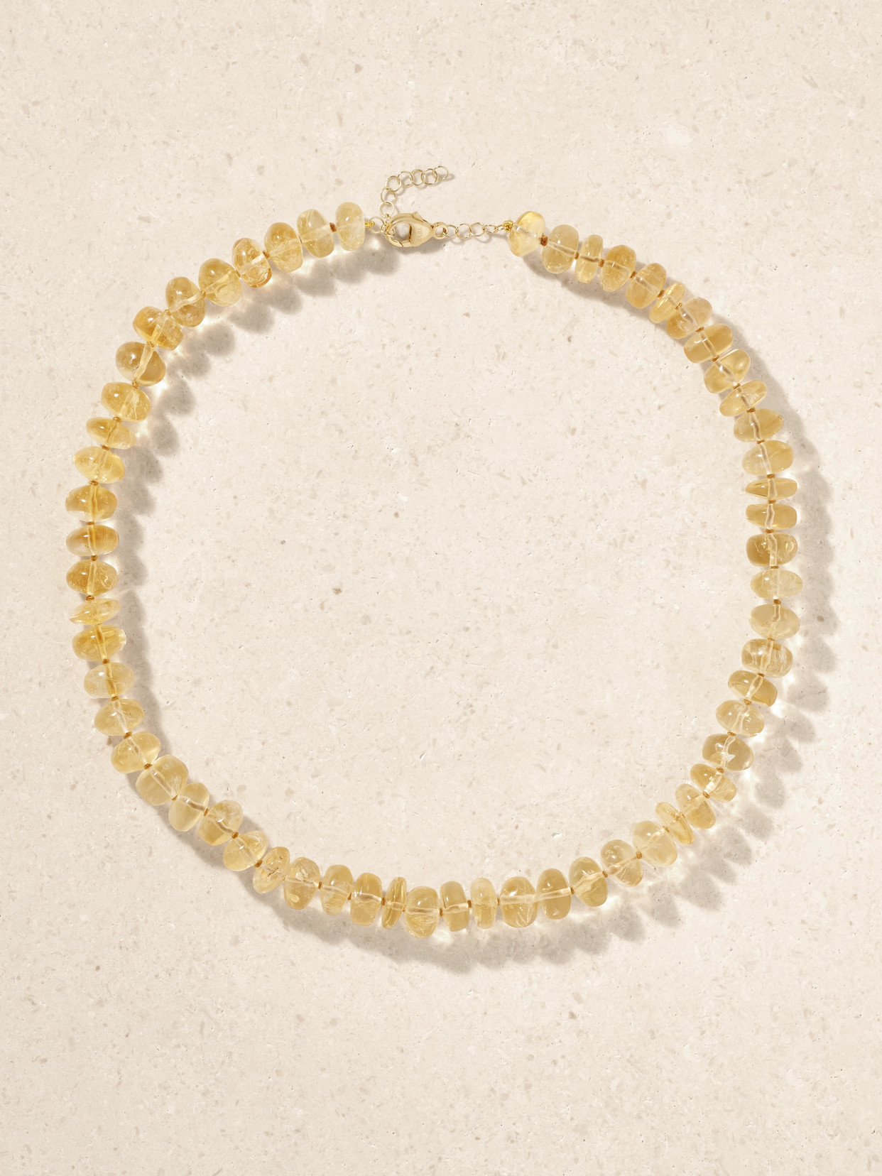 Jia Jia 14-karat Gold Citrine Necklace In Yellow