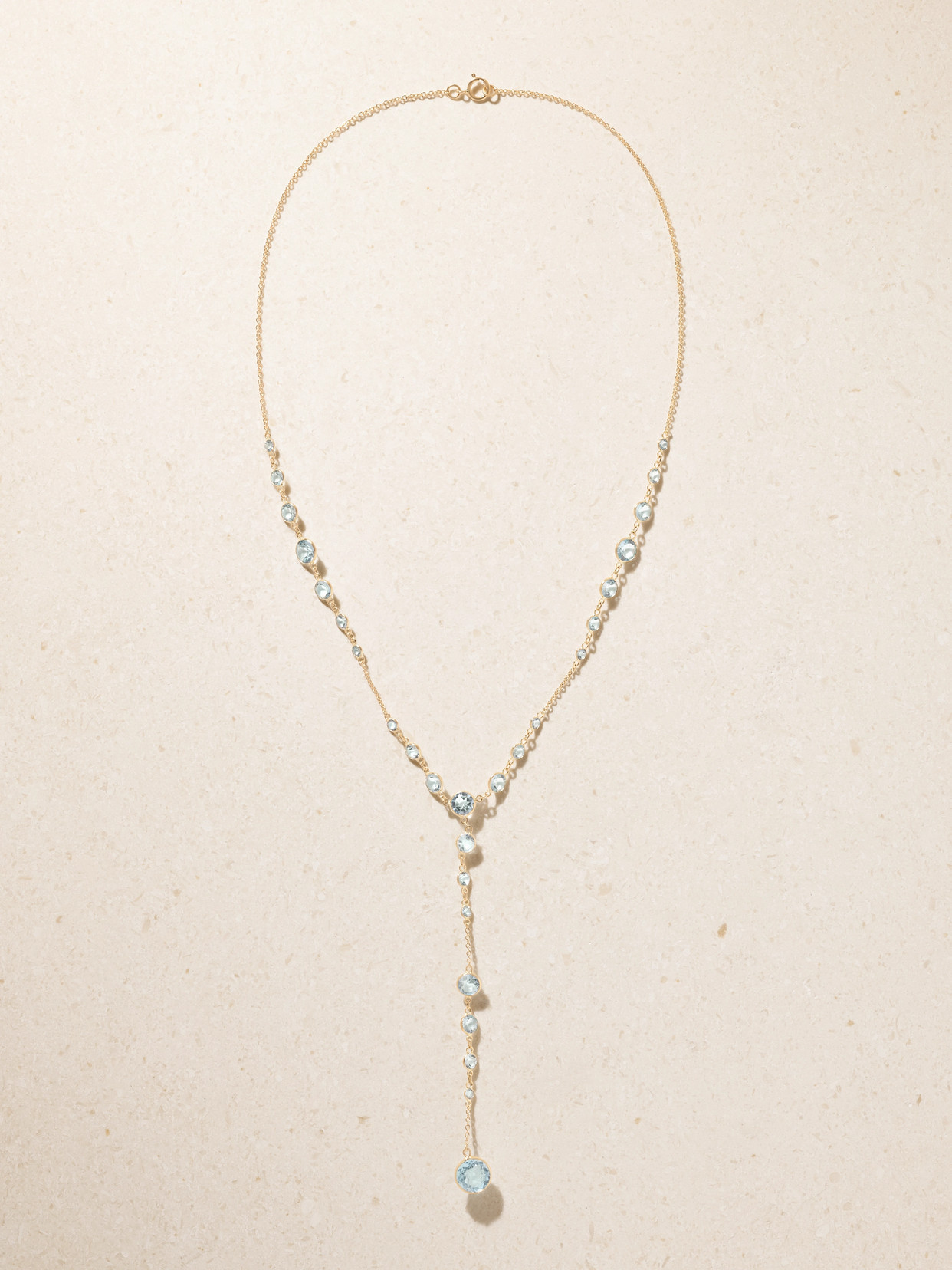 Jia Jia 18-karat Gold Topaz Necklace In Blue