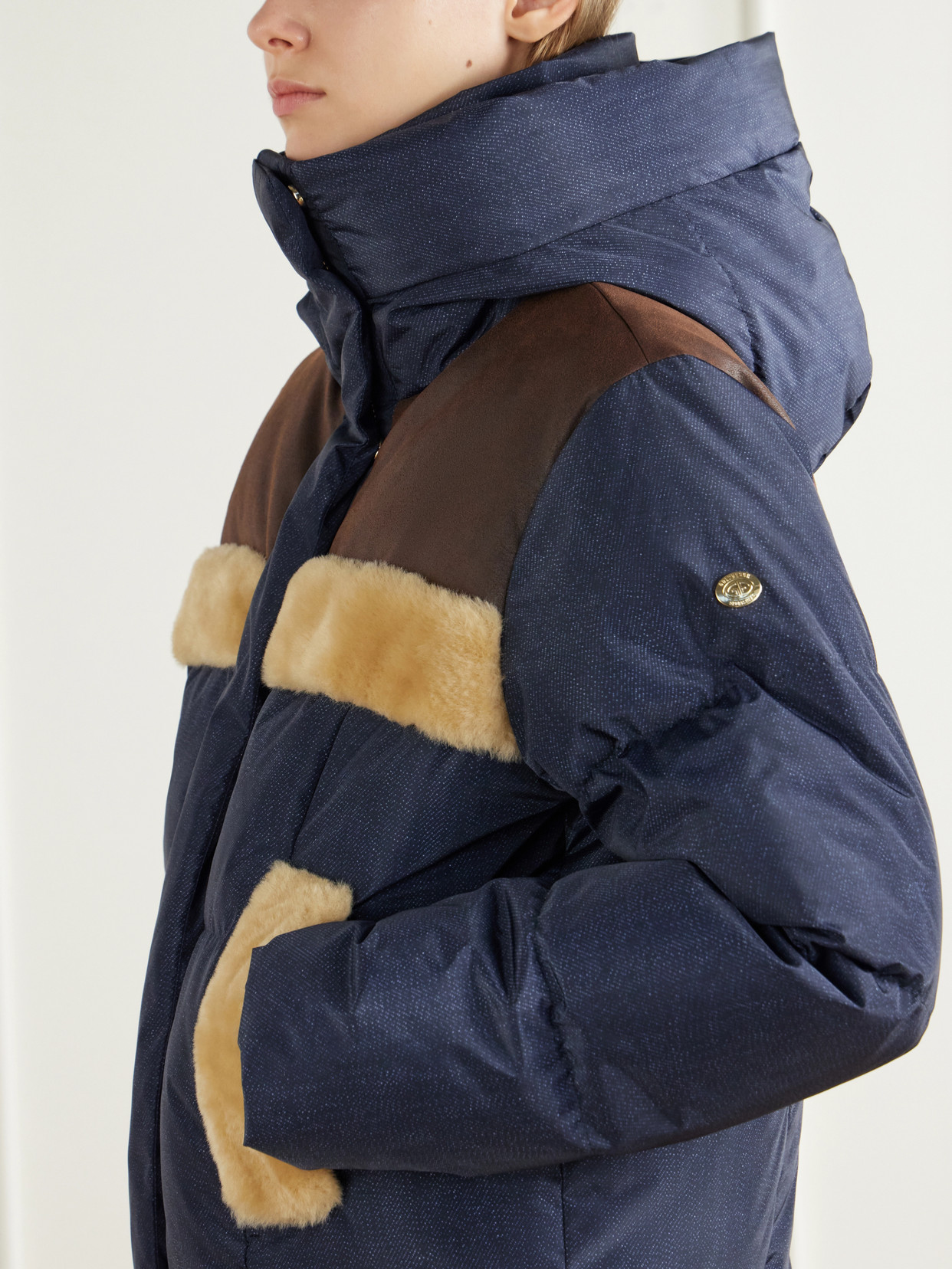 Kori Hooded Plush-Trimmed Recycled Shell Ski Jacket