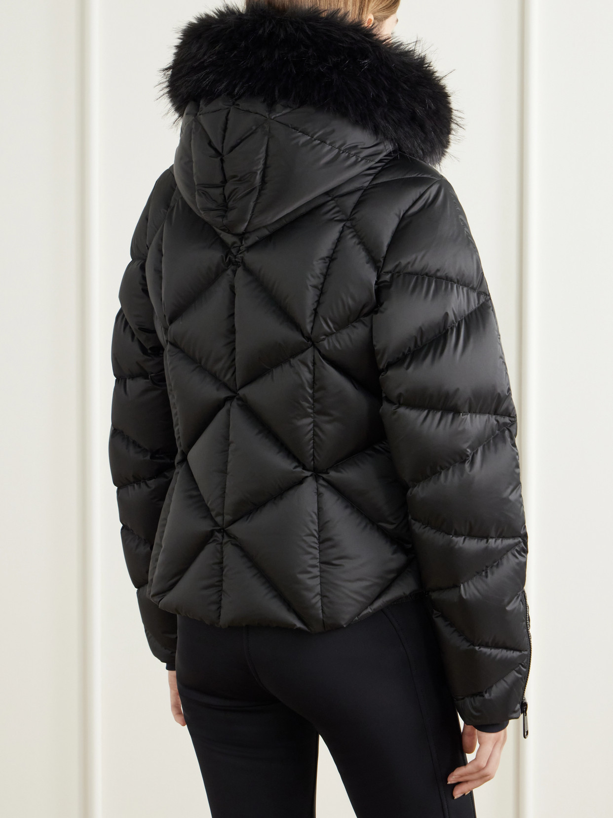 Harumi Plush-Trimmed Recycled Shell Ski Jacket