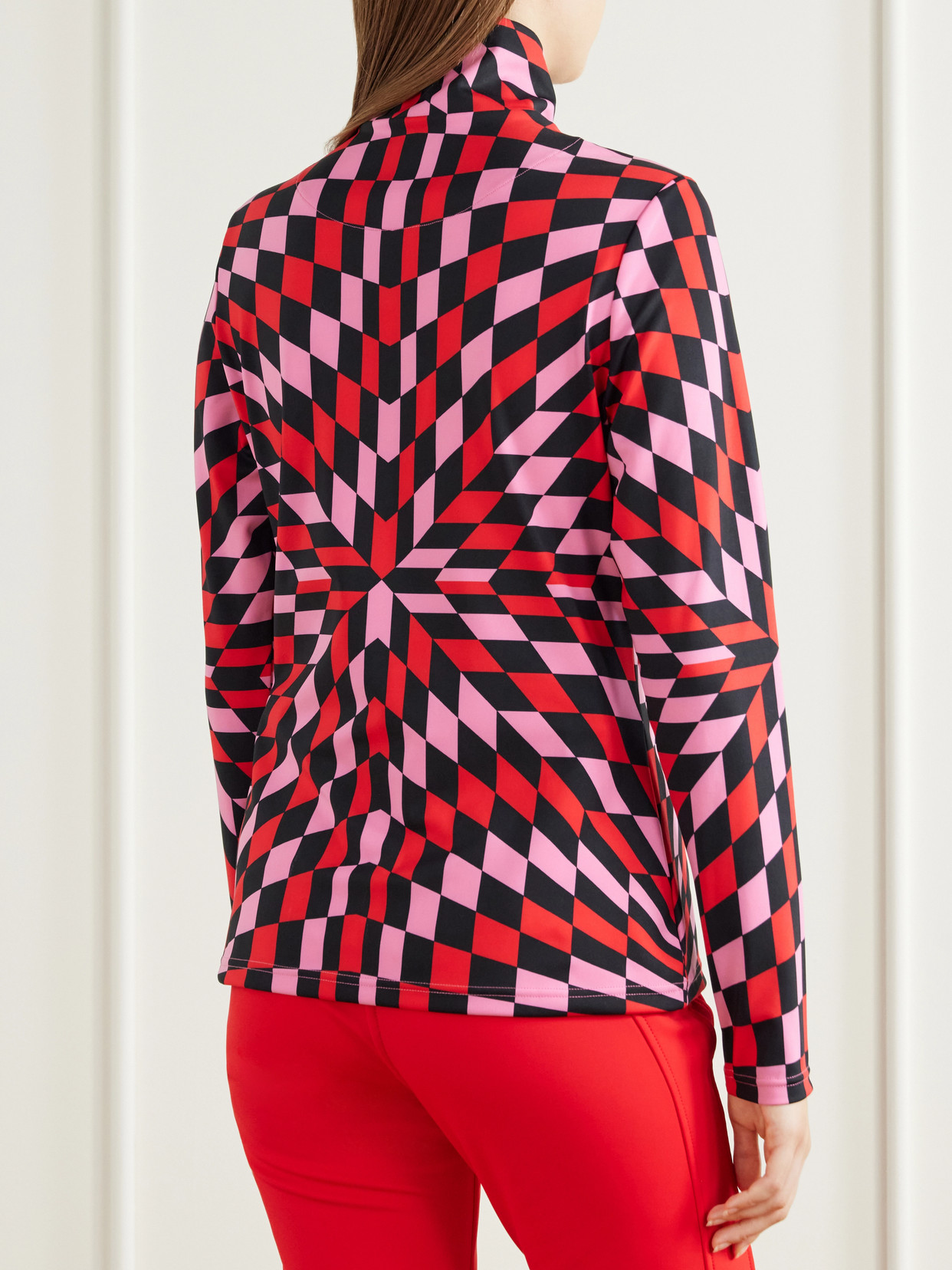 Chesu Printed Stretch-Jersey Ski Top