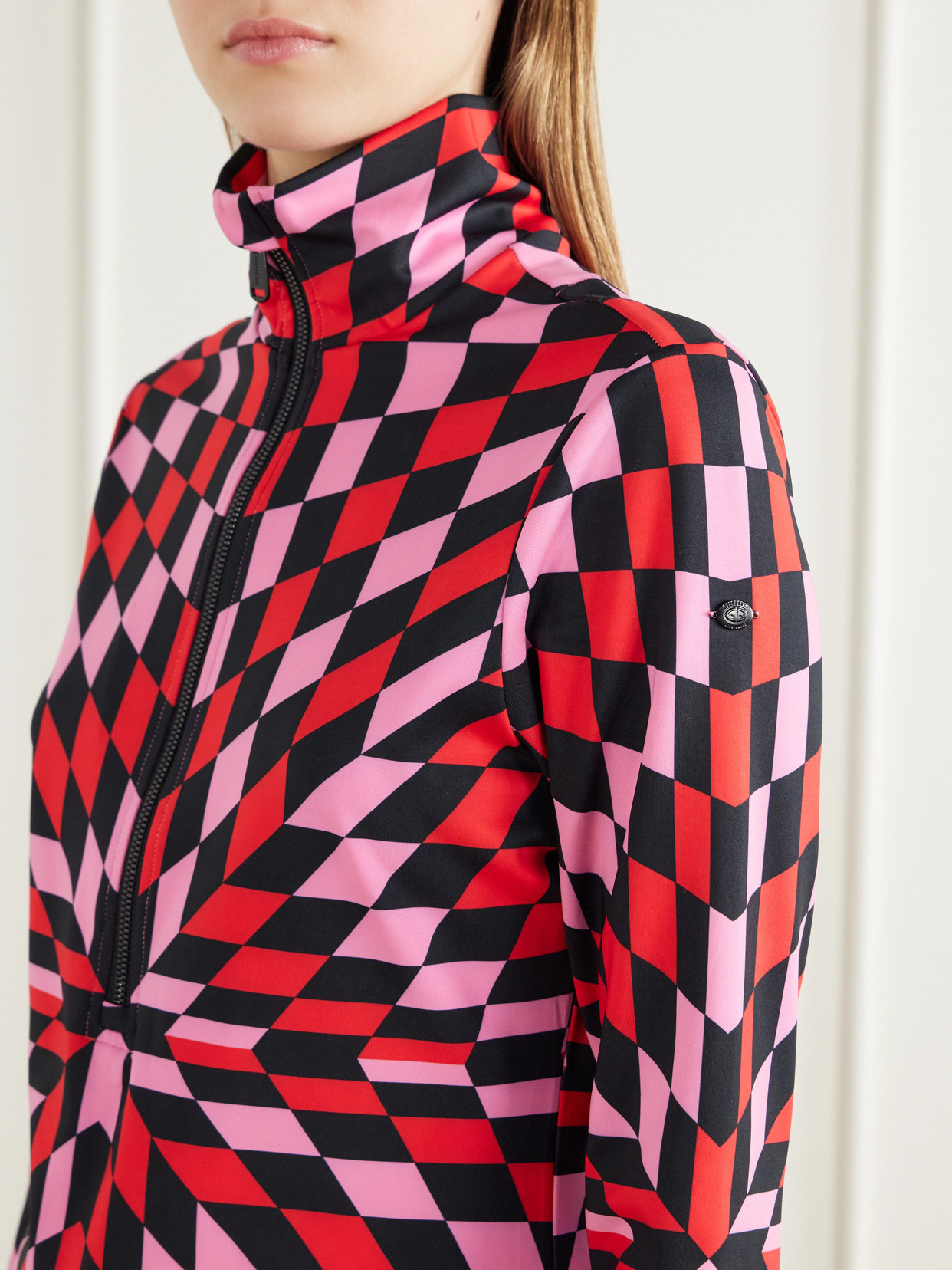 Chesu Printed Stretch-Jersey Ski Top