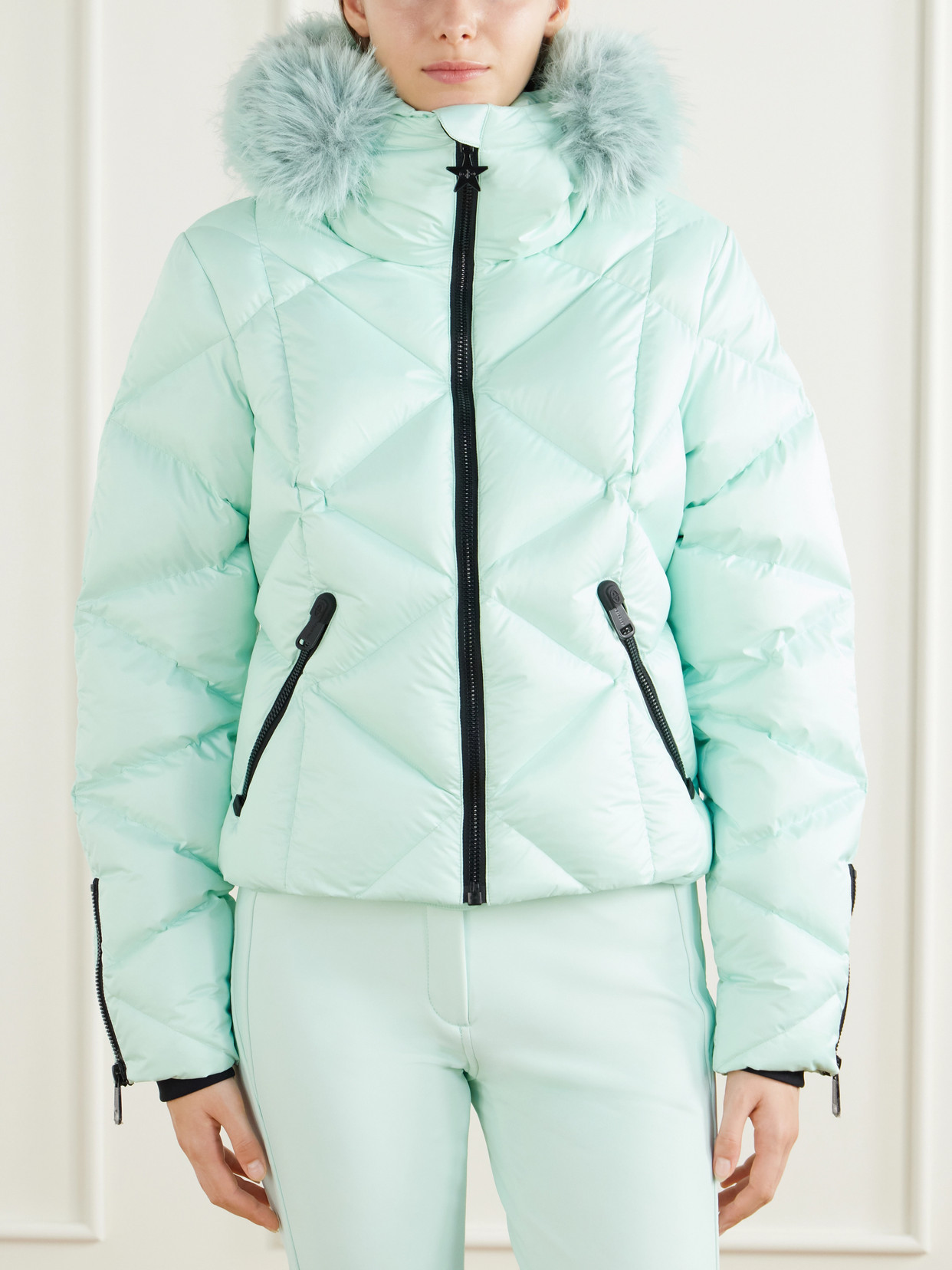 Harumi Plush-Trimmed Shell Ski Jacket
