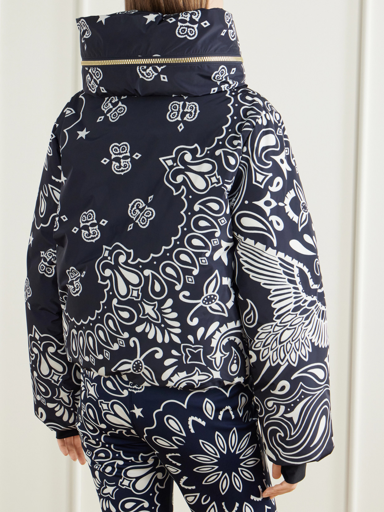Kyoki Paisley-Print Shell Ski Jacket