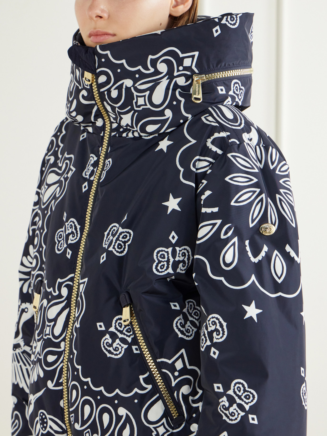 Kyoki Paisley-Print Shell Ski Jacket