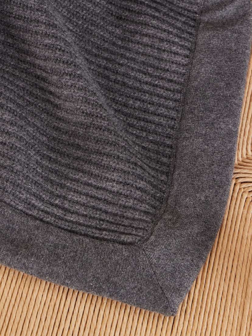Brunello Cucinelli Ribbed-knitted Cashmere Throw | Thumbnail 3 Brunello Cucinelli Ribbed-knitted Cashmere Throw | Thumbnail 3