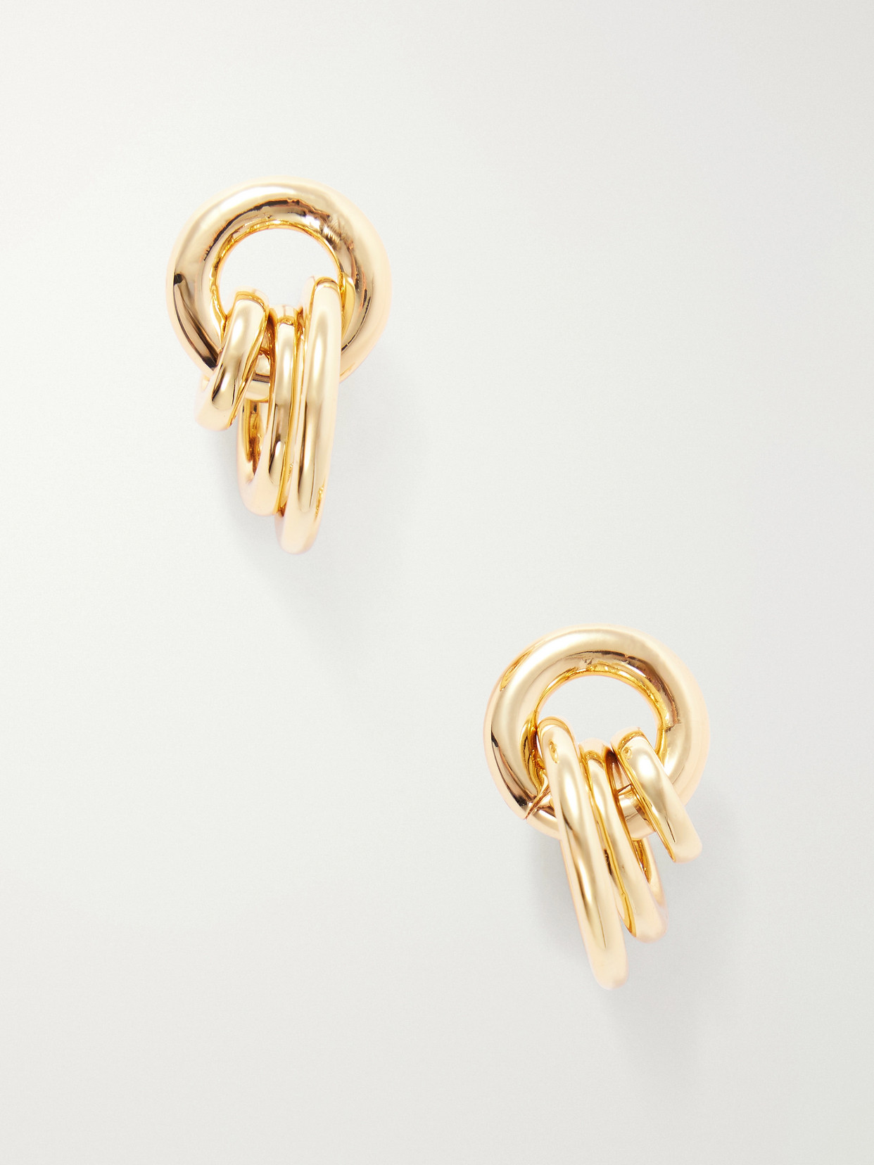 Laura Lombardi Aria Gold-toned Hoop Earrings