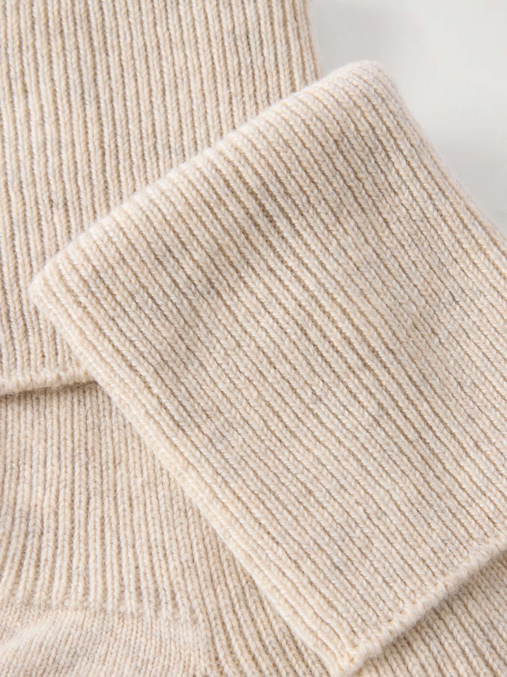 JOHNSTONS OF ELGIN + NET SUSTAIN ribbed cashmere-blend socks