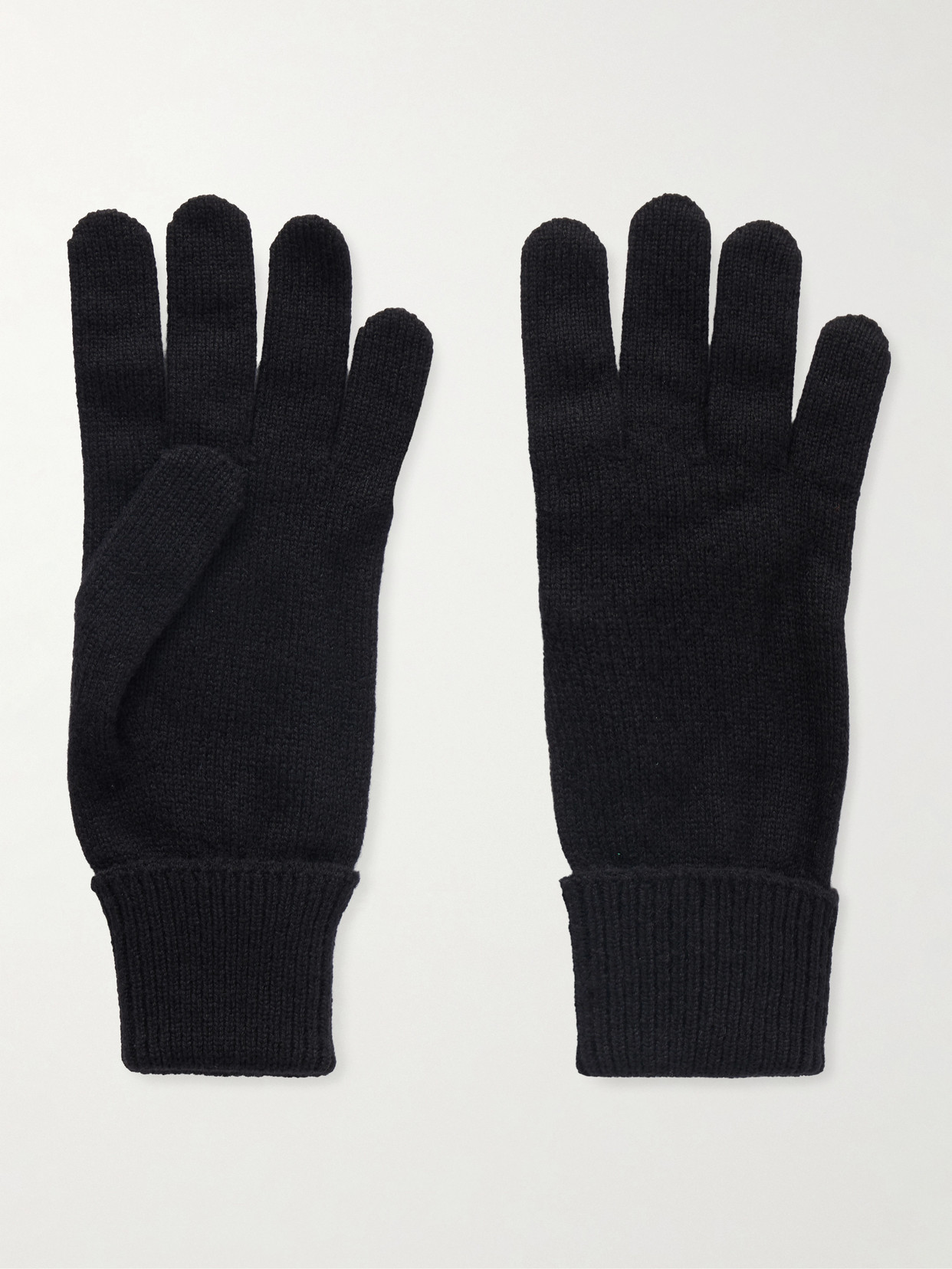 Johnstons Of Elgin Doris Cashmere-blend Gloves In Black