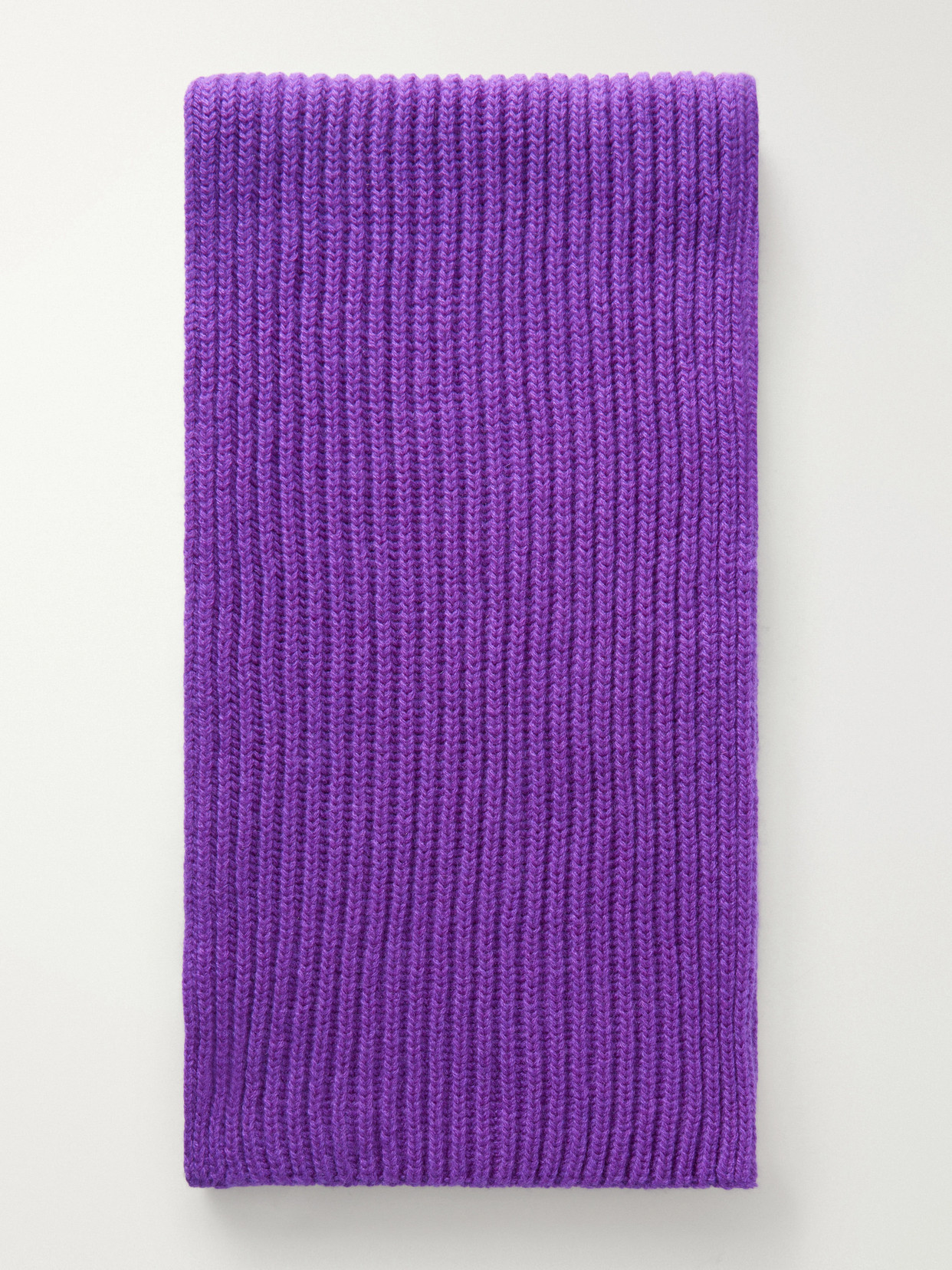 Johnstons Of Elgin Lovat Ribbed Cashmere Scarf In Silver