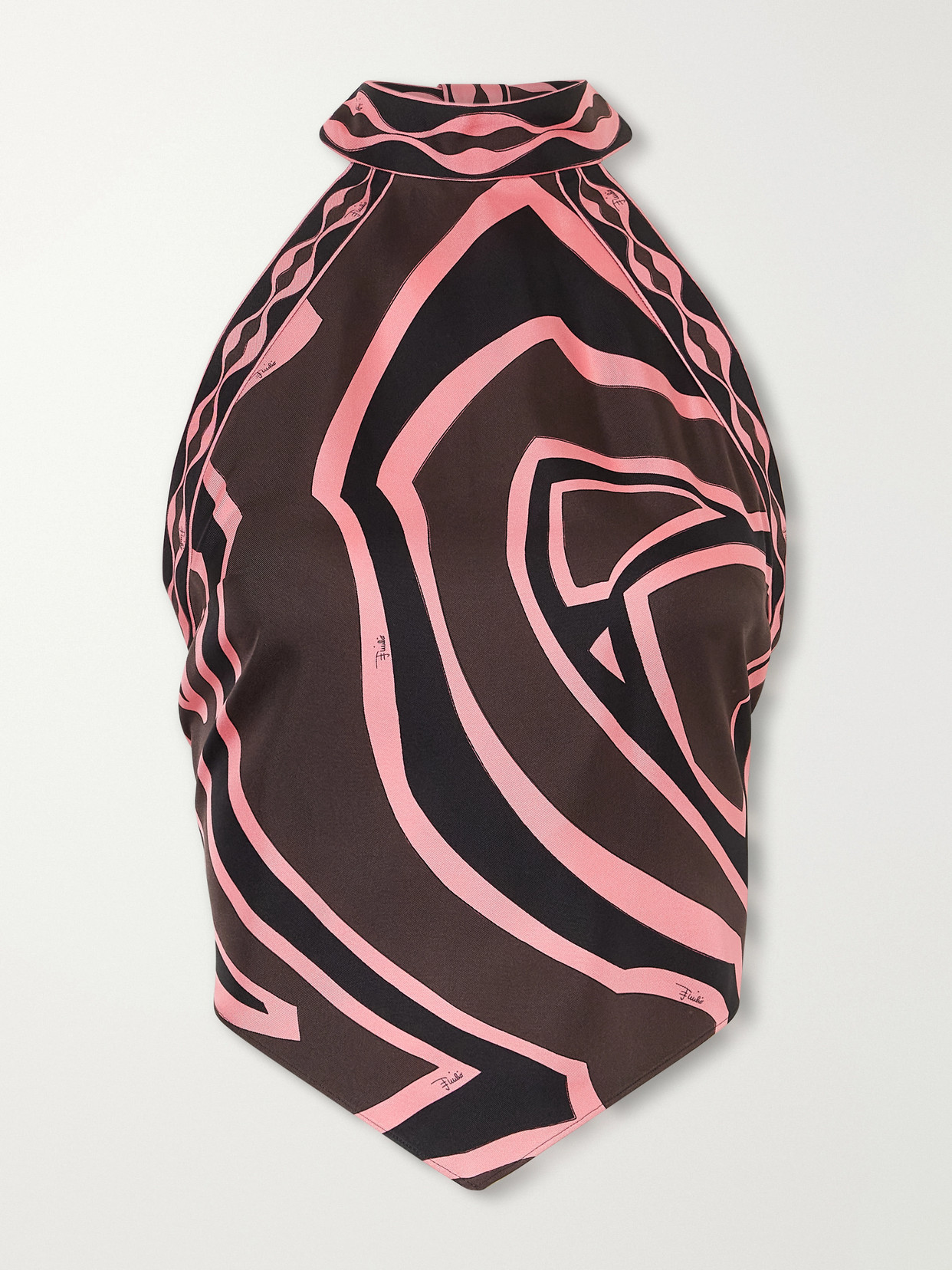 Pucci - Printed Silk-Twill Top