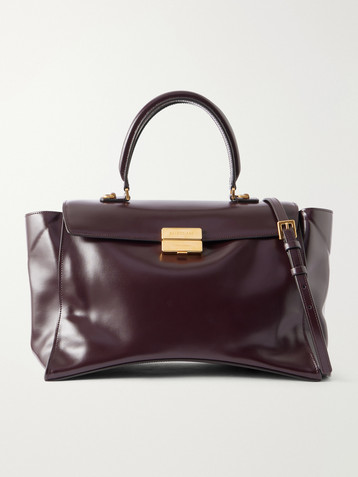 Balenciaga Hourglass Avenue Medium leather top-handle bag