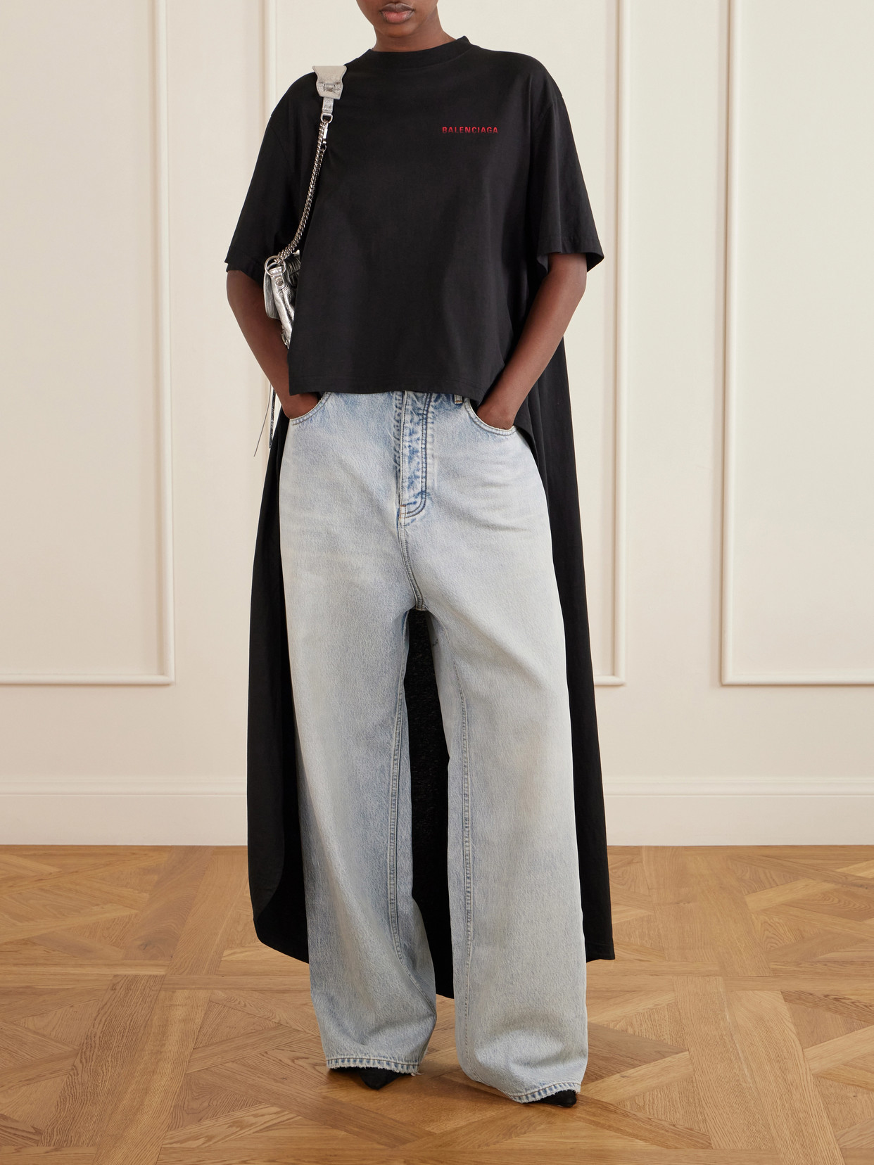 Le City Crinkled-Leather Shoulder Bag