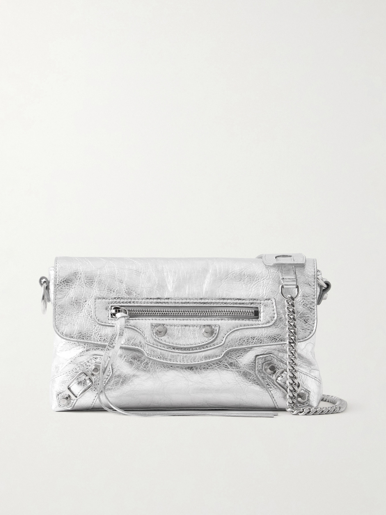 Le City Crinkled-Leather Shoulder Bag