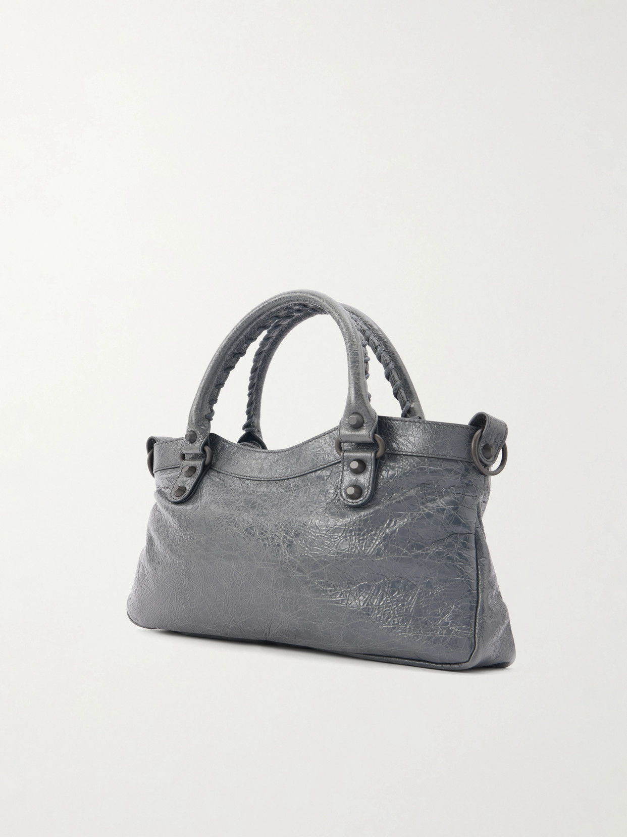 Le City Crinkled-Leather Shoulder Bag
