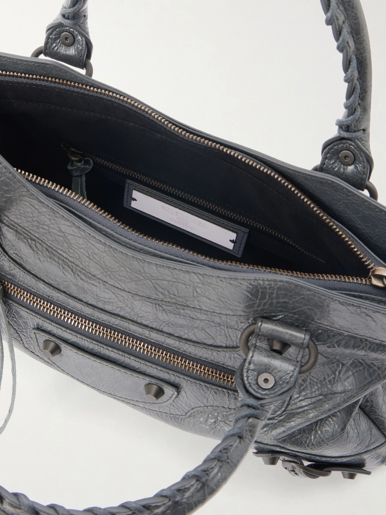 Le City Crinkled-Leather Shoulder Bag