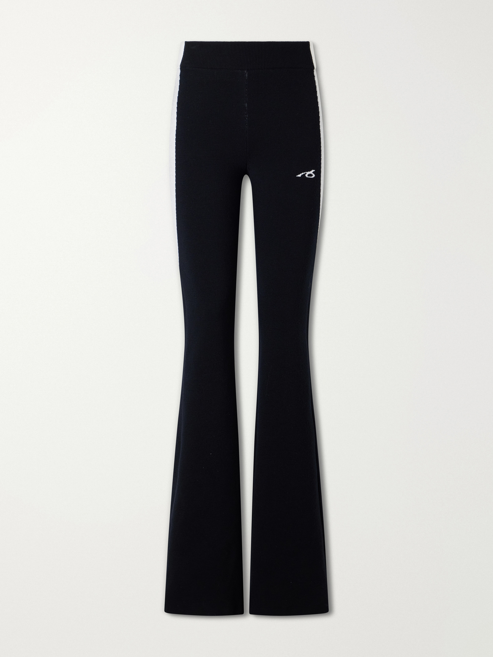 Balenciaga Wool-blend knitted flared sweatpants