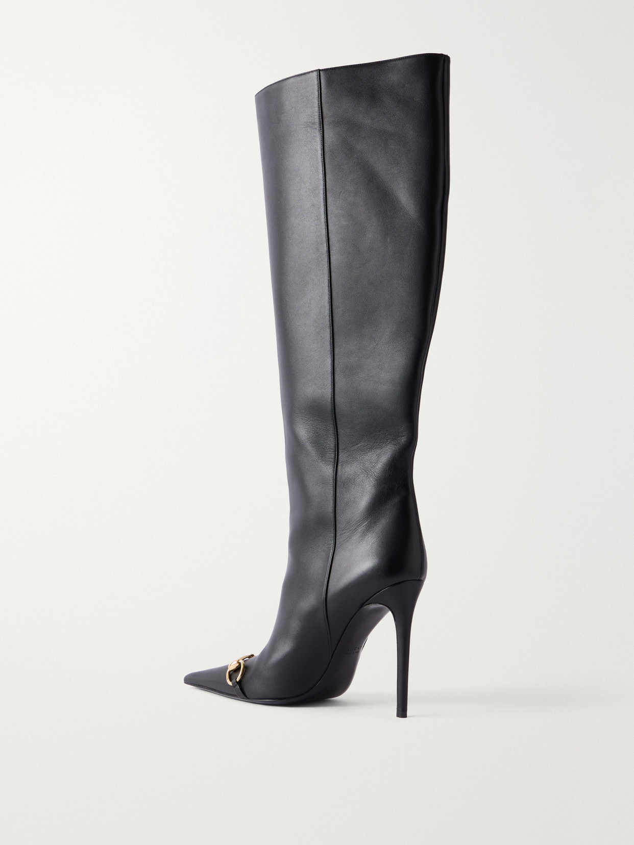 Donna 110 Horsebit-Detailed Leather Knee Boots