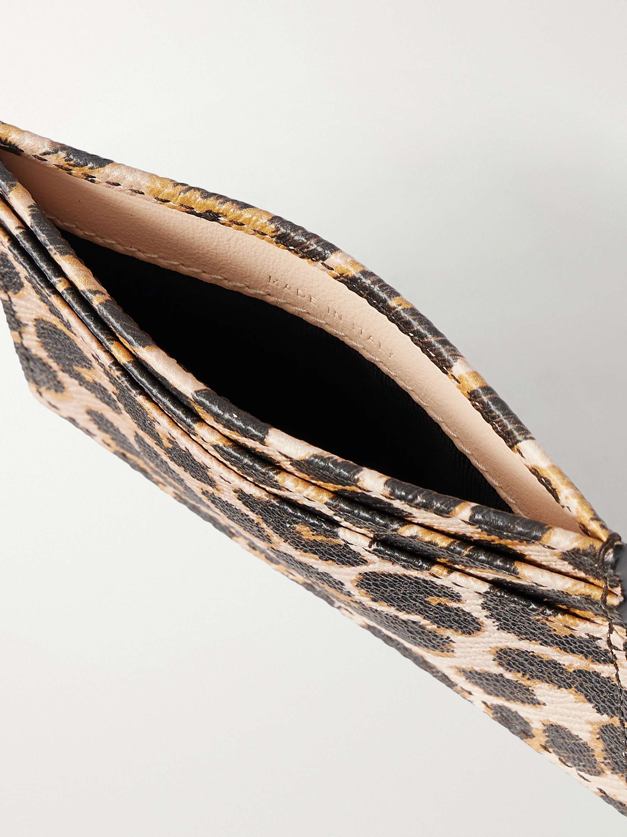 SMYTHSON Panama leopard-printed leather cardholder | NET-A-PORTER