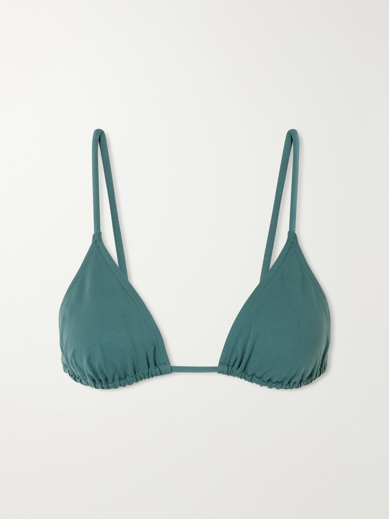 Eres Mouna Triangle Bikini Top In Green
