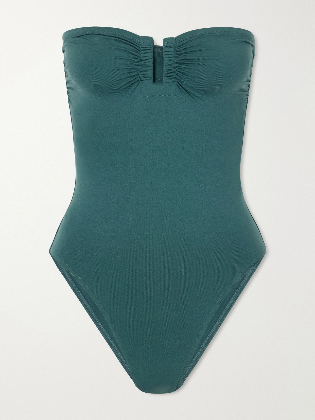 Eres Le Cassiopée Bandeau Swimsuit In Green