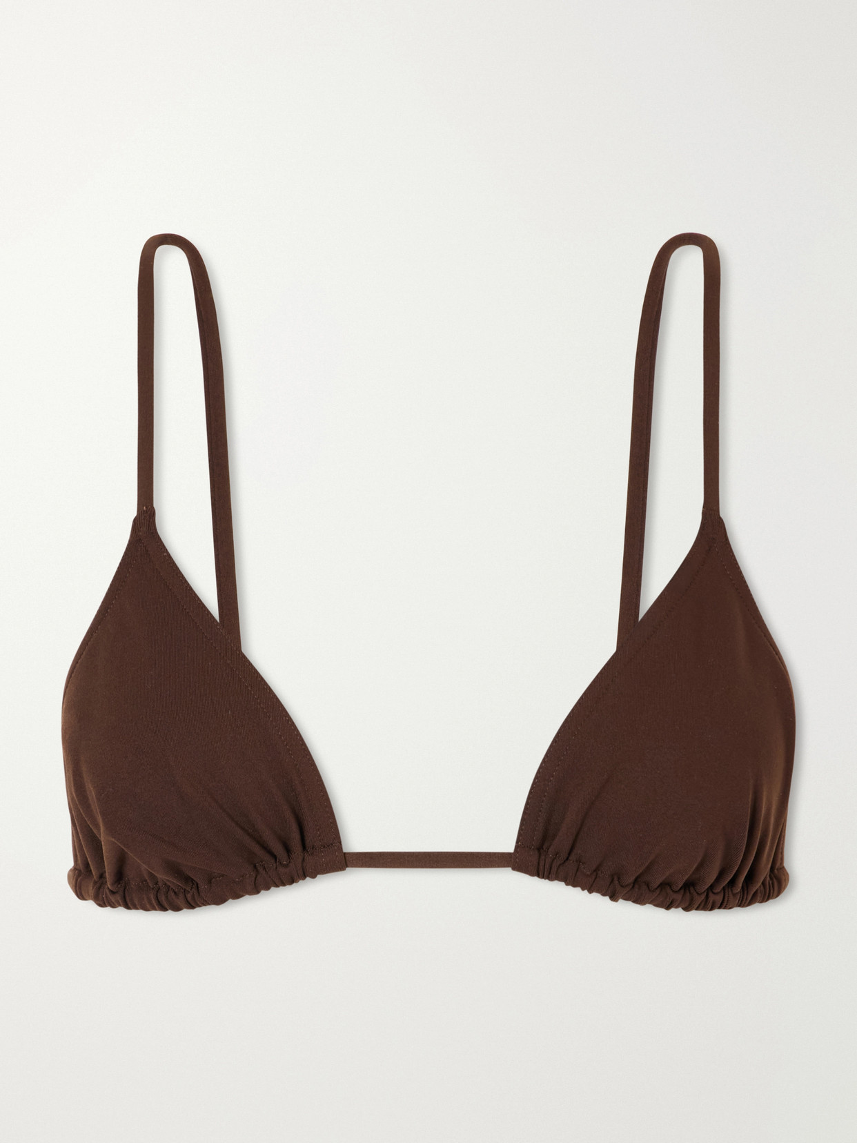 Eres Mouna Triangle Bikini Top In Brown
