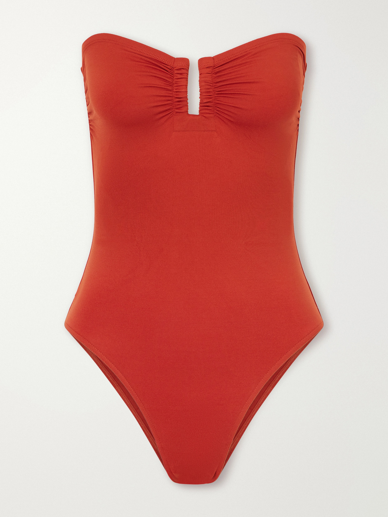 Eres Les Essentiels Cassiopée Bandeau Swimsuit In Orange