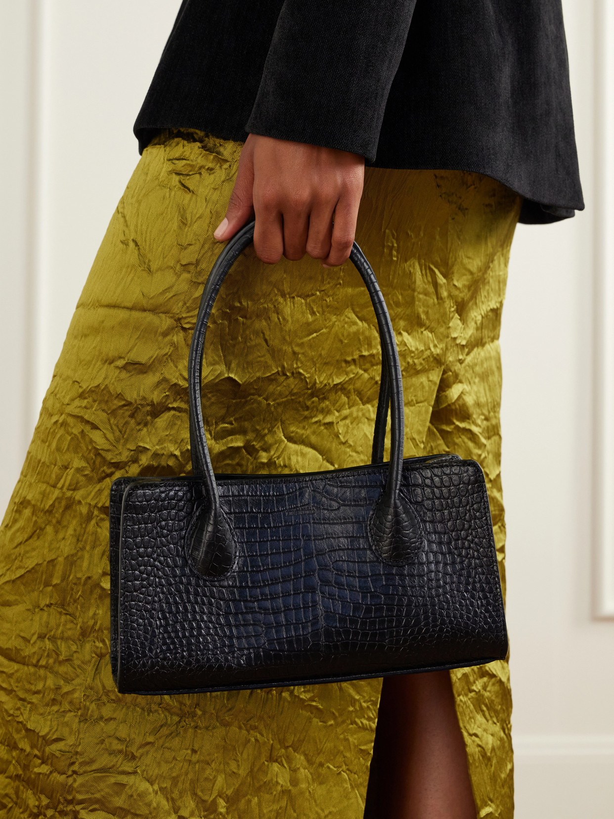 Lié Studio - The Lou Croc-Effect Shoulder Bag