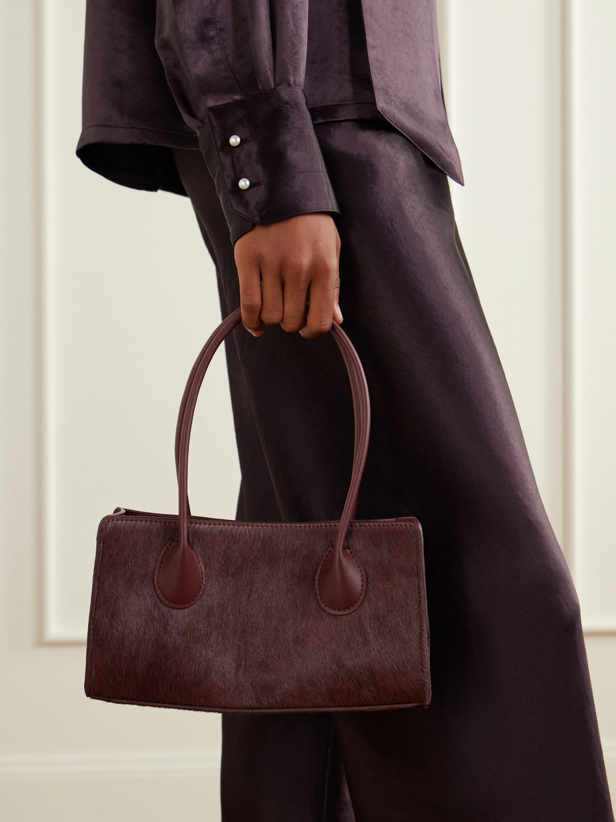 Lié Studio - The Lou Calf-Hair Shoulder Bag
