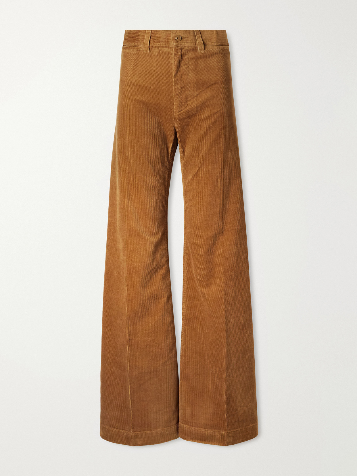 Polo Ralph Lauren Cotton-blend Corduroy Wide-leg Pants In Brown