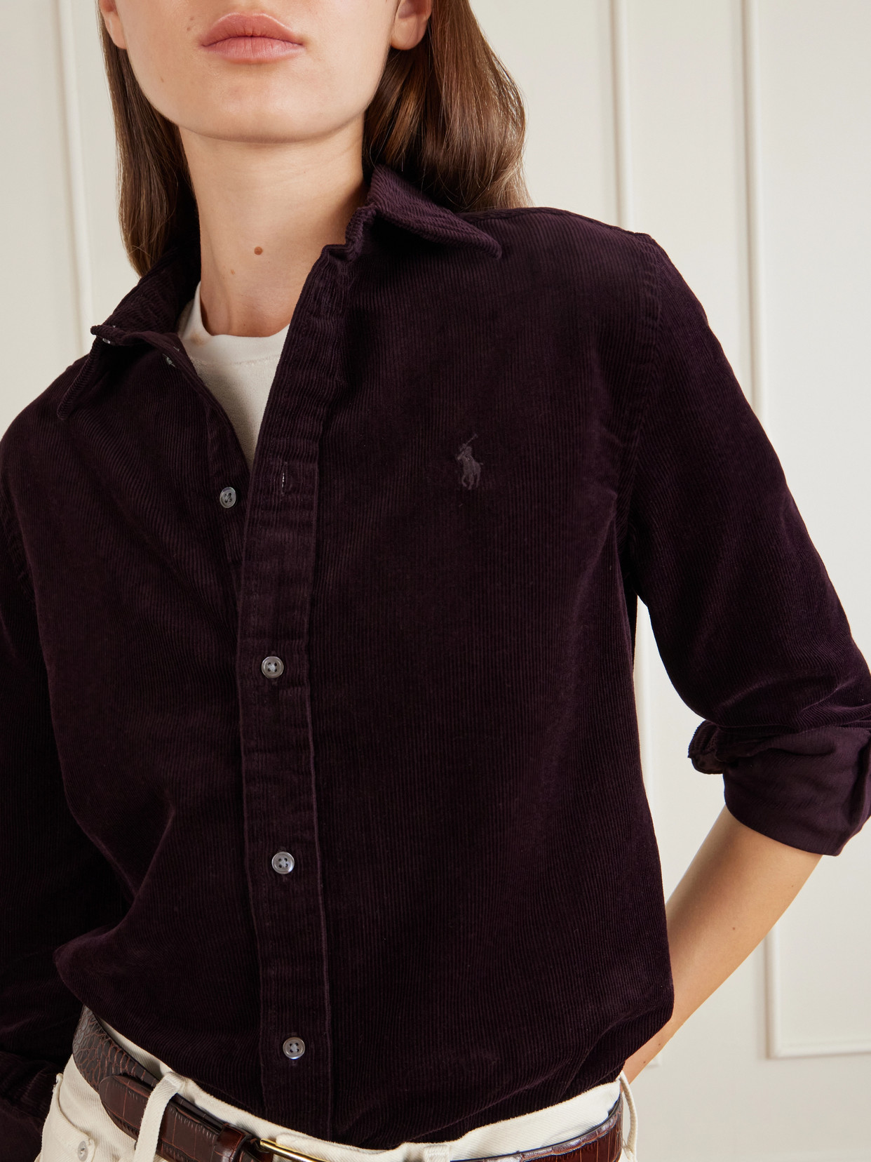 Polo Ralph Lauren - Logo-Embroidered Cotton-Corduroy Shirt