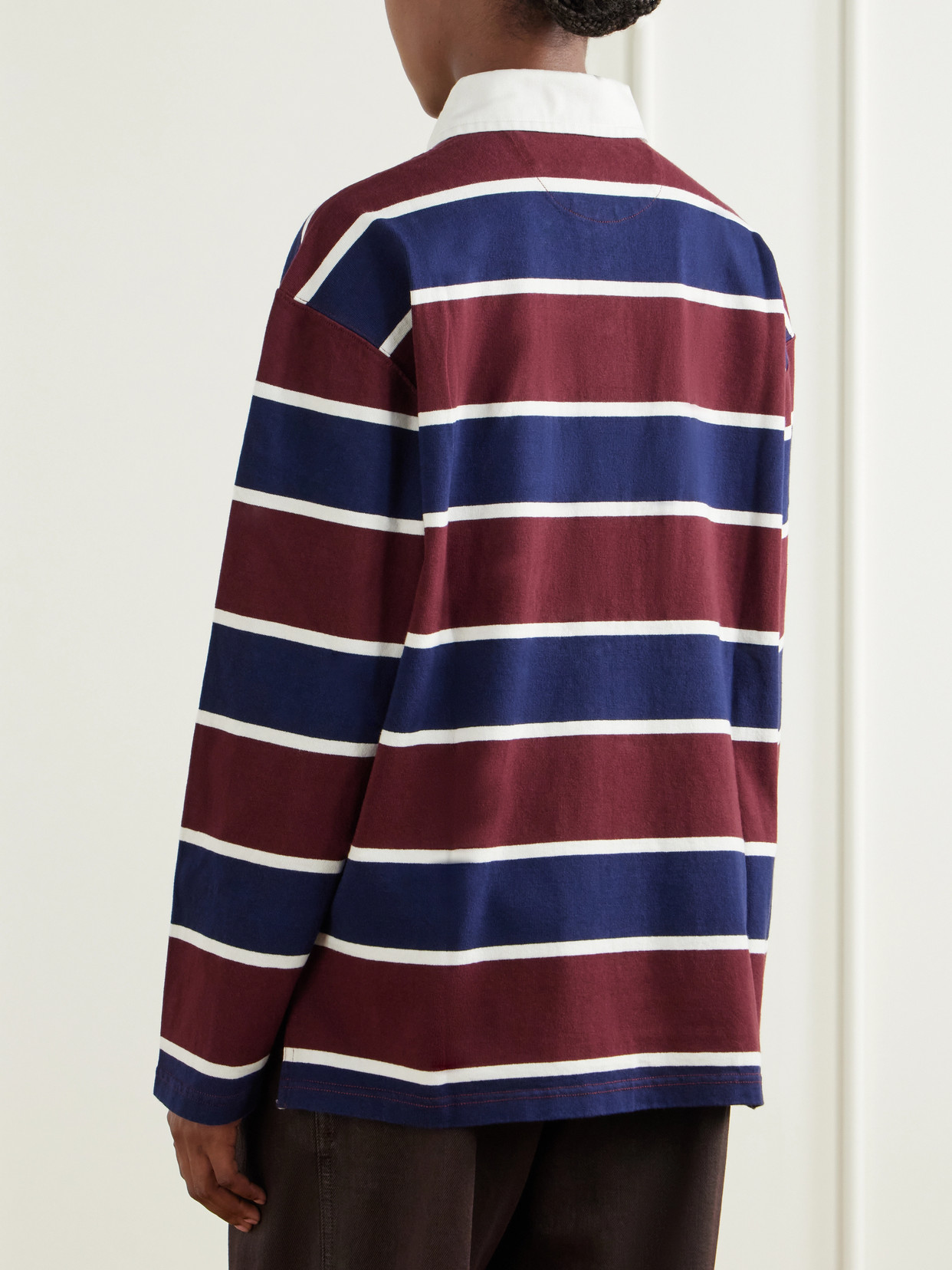 Ralph Lauren - Logo-Embroidered Striped Cotton-Corduroy Polo Shirt Polo