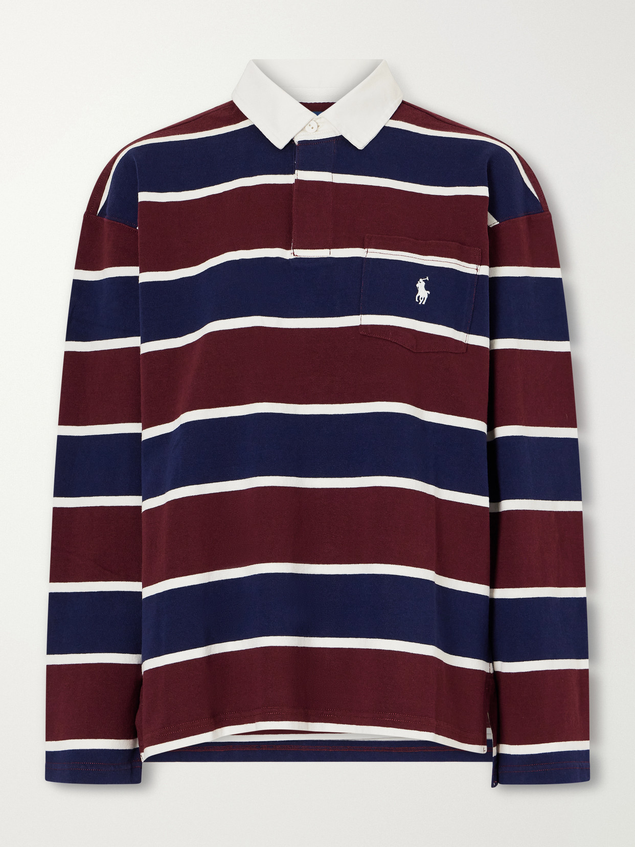 Ralph Lauren - Logo-Embroidered Striped Cotton-Corduroy Polo Shirt Polo
