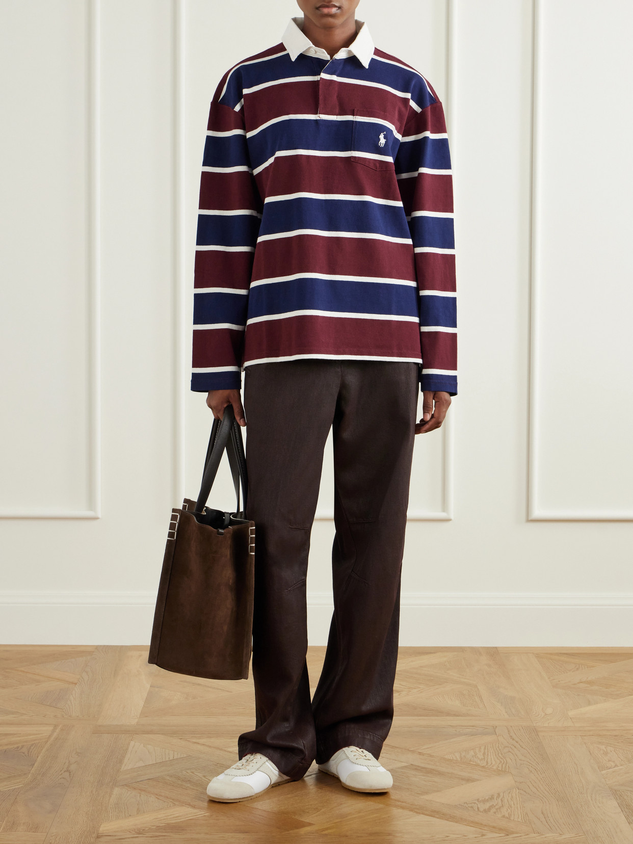 Ralph Lauren - Logo-Embroidered Striped Cotton-Corduroy Polo Shirt Polo