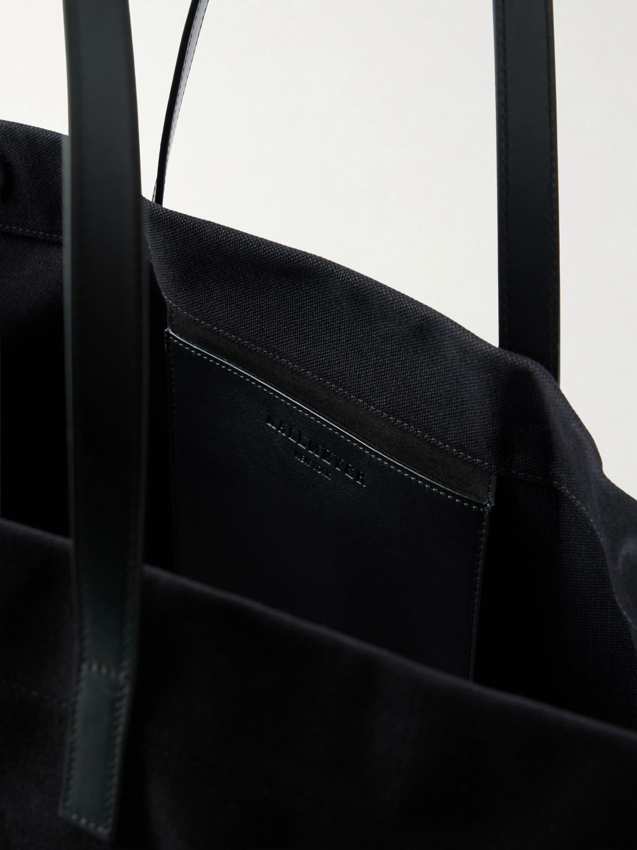 Cottage Leather-Trimmed Canvas Tote