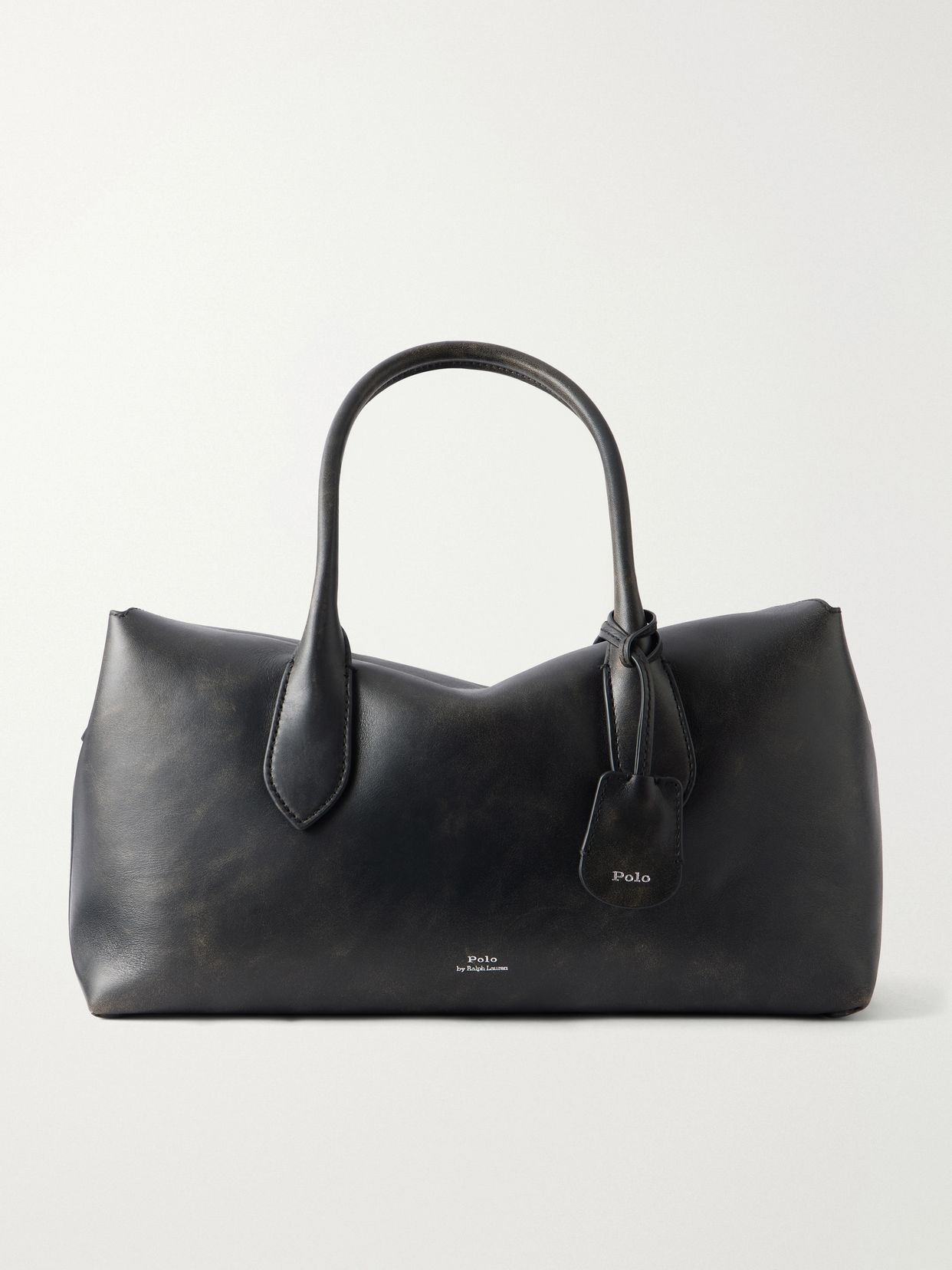 Leather tote bag