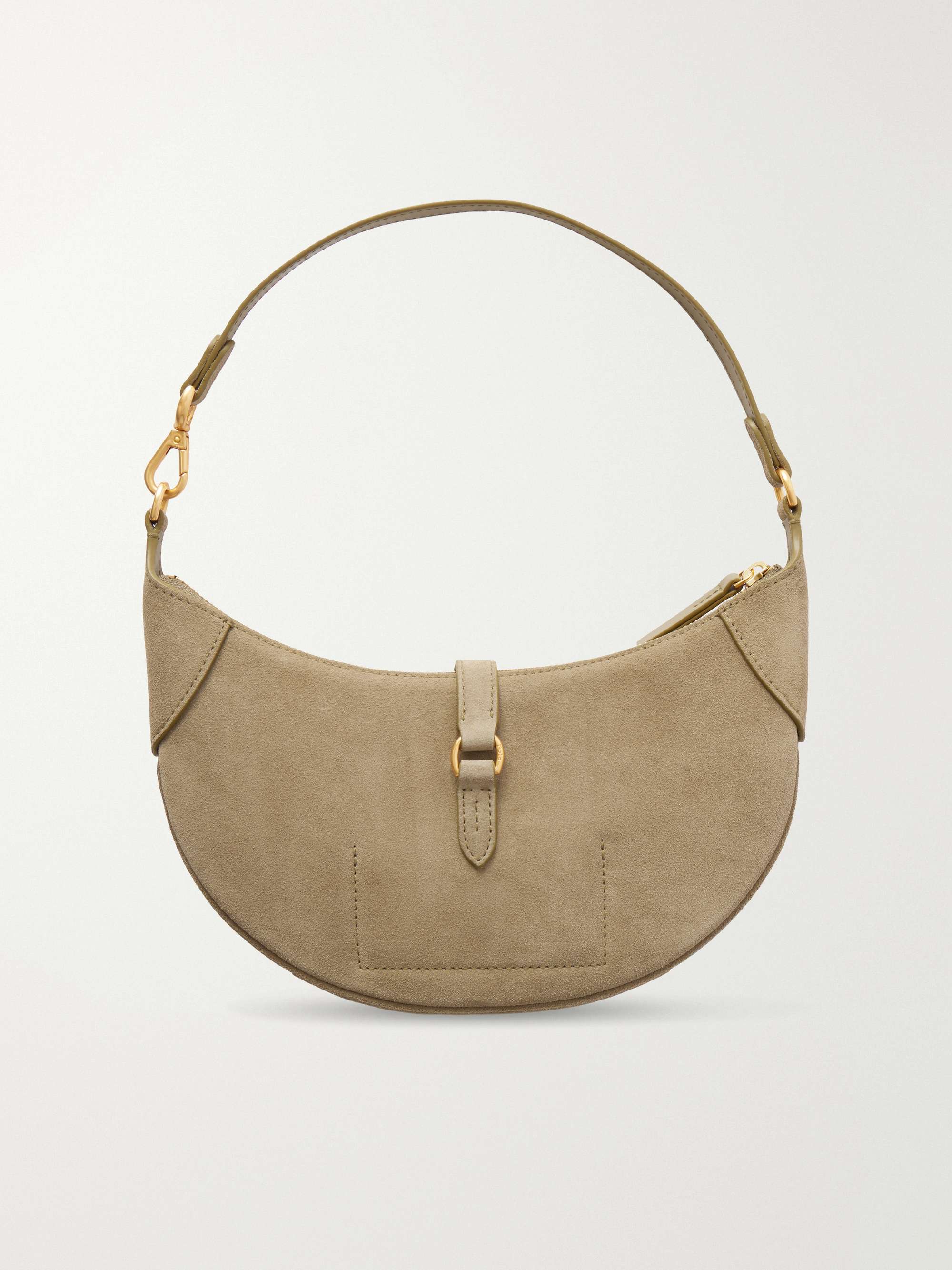 美品!!Ralph Lauren 2WAY バケットバッグ スウェード ベージュ POLO RALPH LAUREN Leather-trimmed suede mini shoulder bag | NET-A