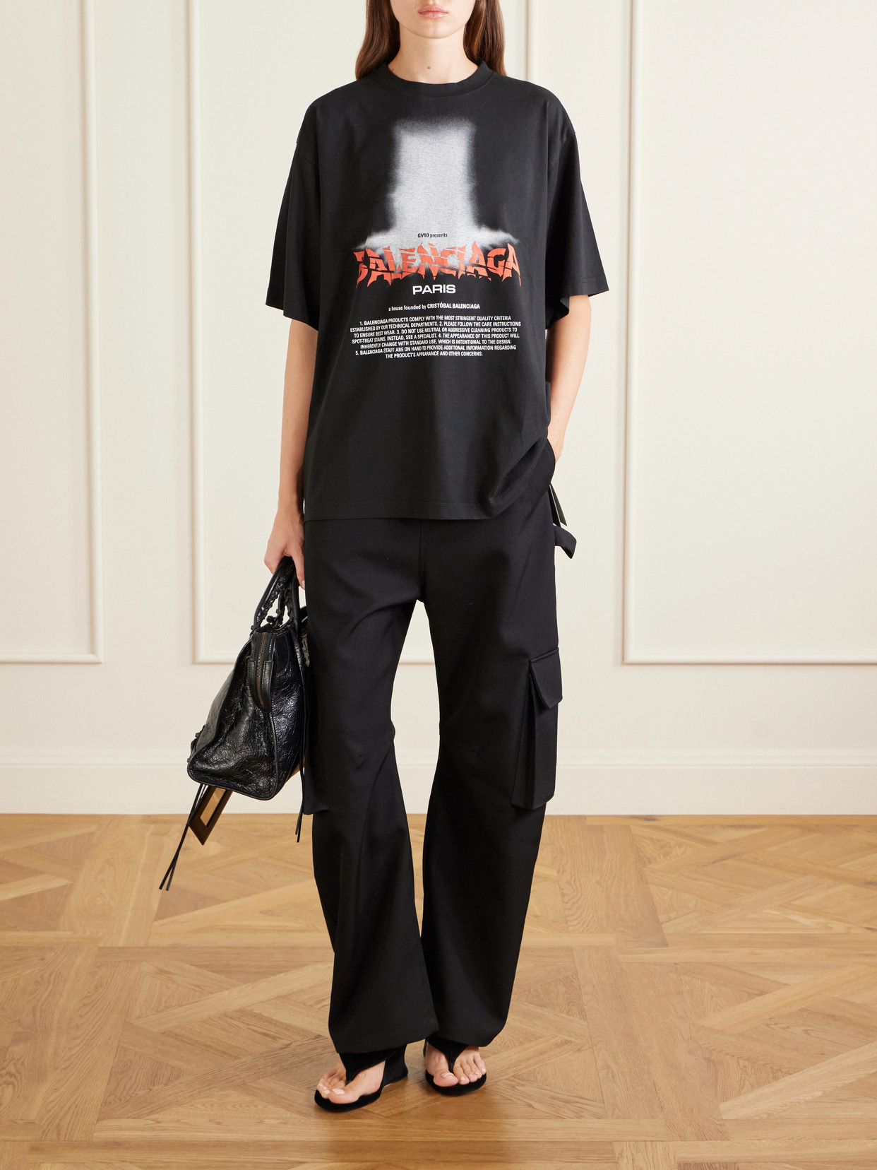 Le City Medium Embellished Crinkled-Leather Shoulder Bag