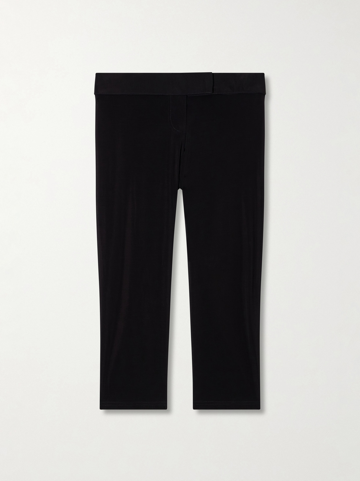 Magda Butrym Cropped Mesh Skinny-leg Pants In Black