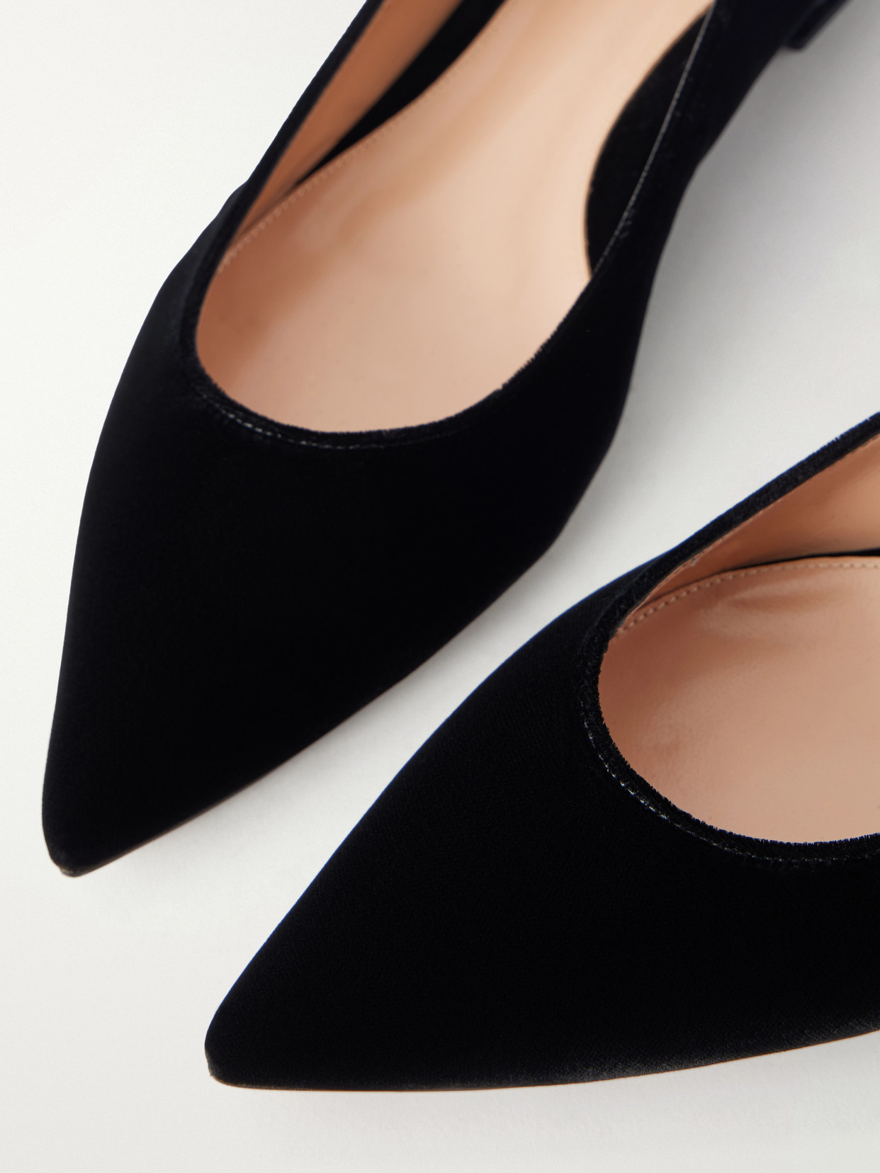 Gianvito 10 Velvet Ballet Flats