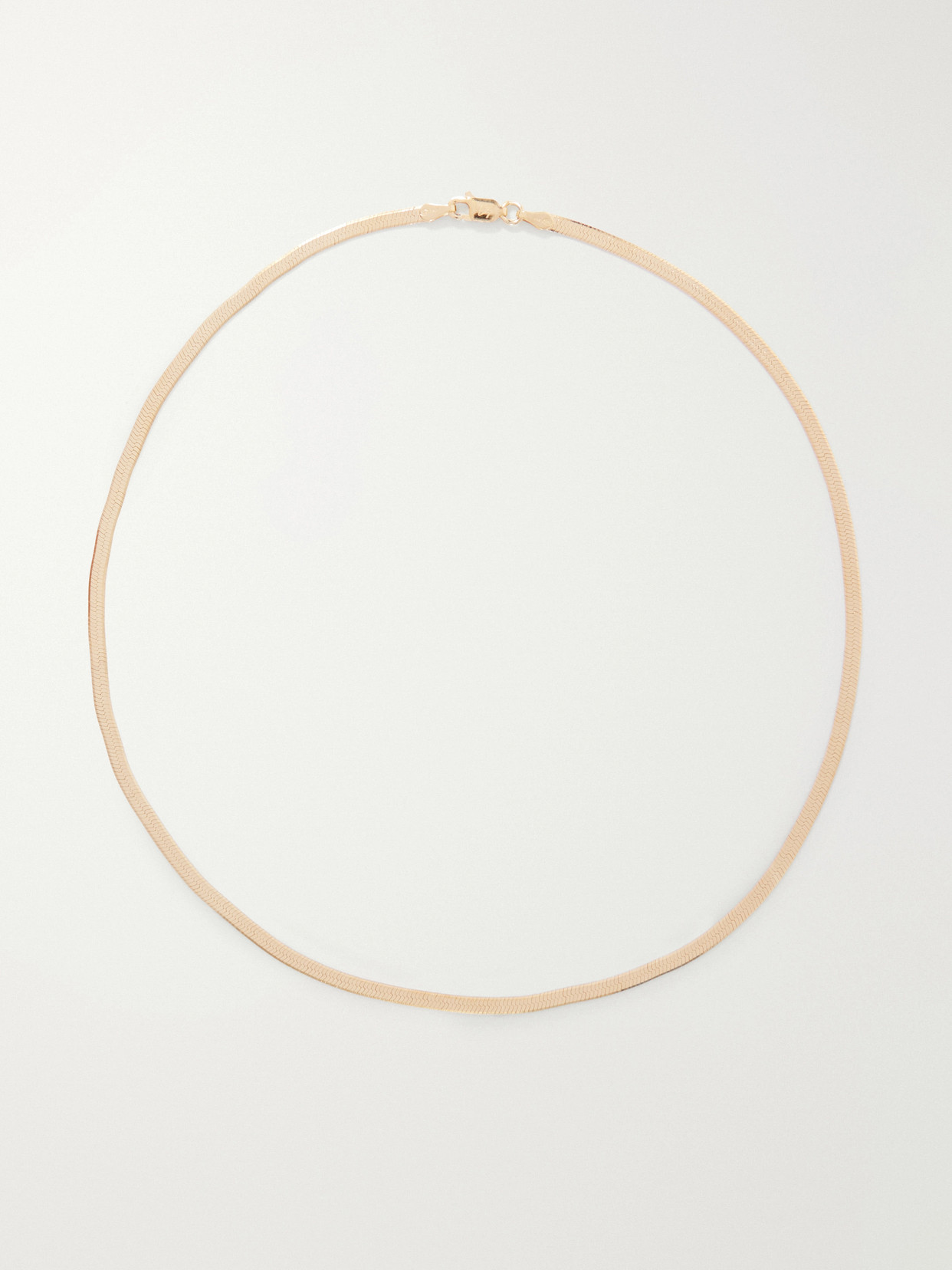 Loren Stewart Vermeil Herringbone Sterling Silver Gold-plated Necklace