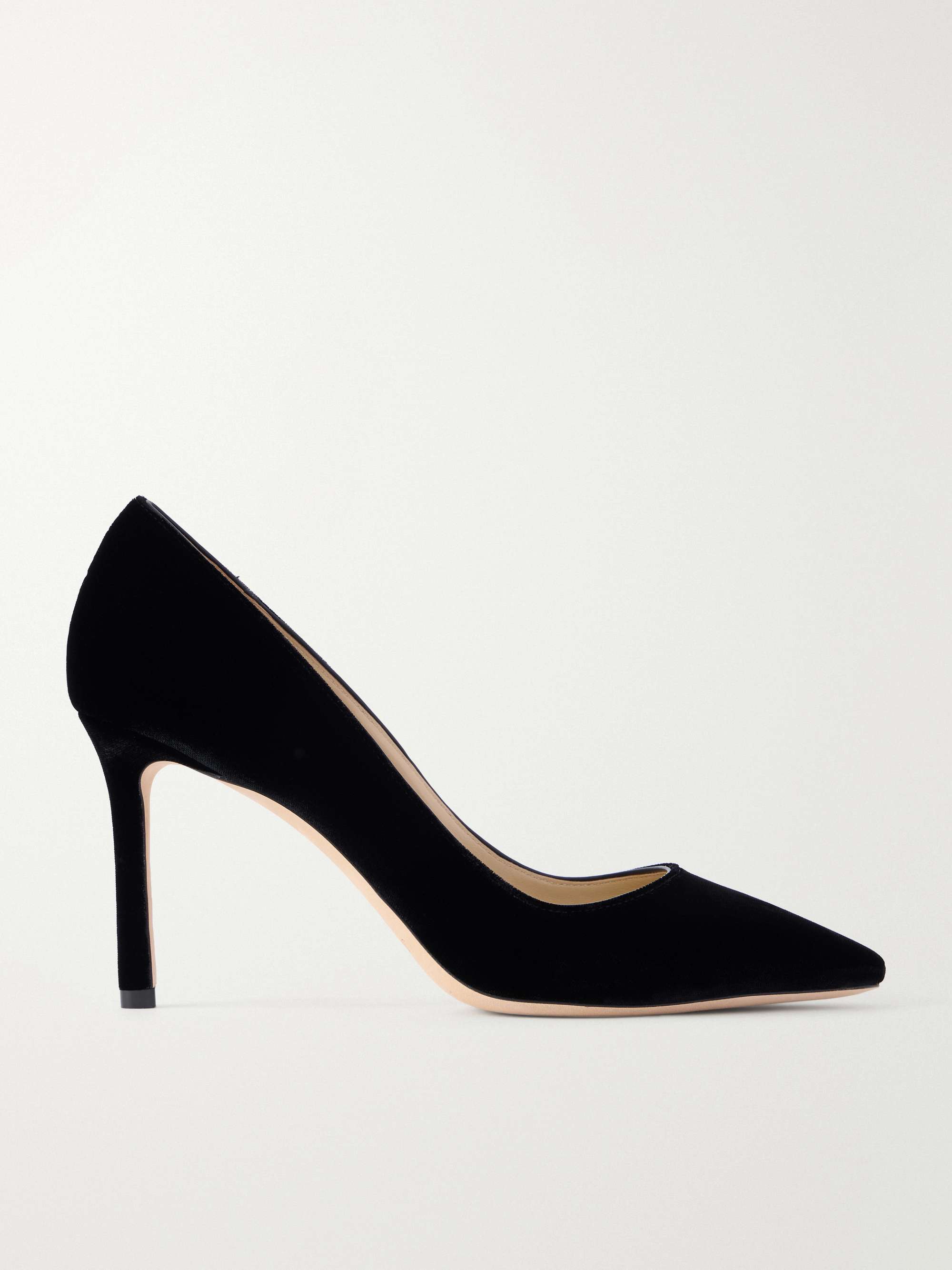 JIMMY CHOO Romy 85 velvet pumps