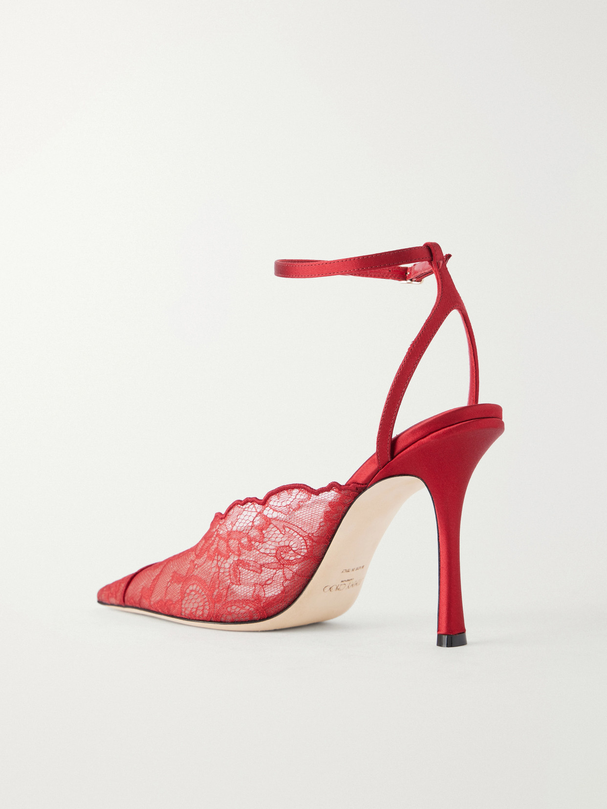 Faiz 100 Scalloped Lace Pumps