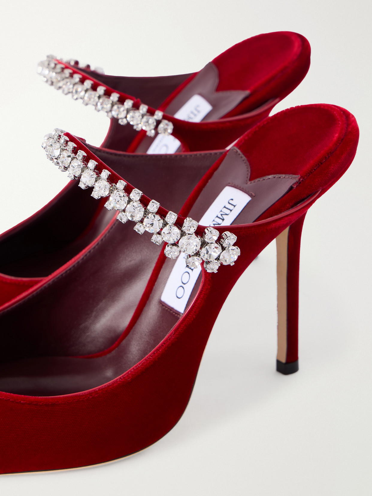Bing 100 Crystal-Embellished Velvet Pumps