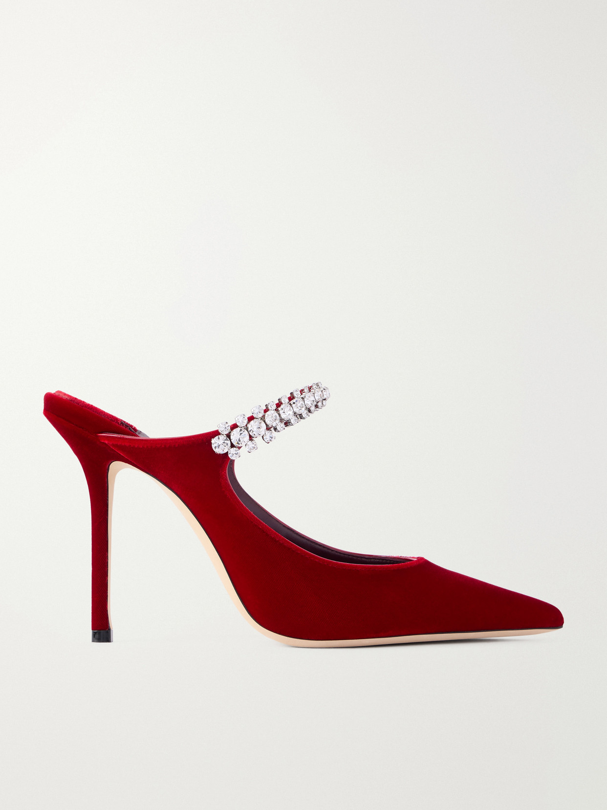 Bing 100 Crystal-Embellished Velvet Pumps
