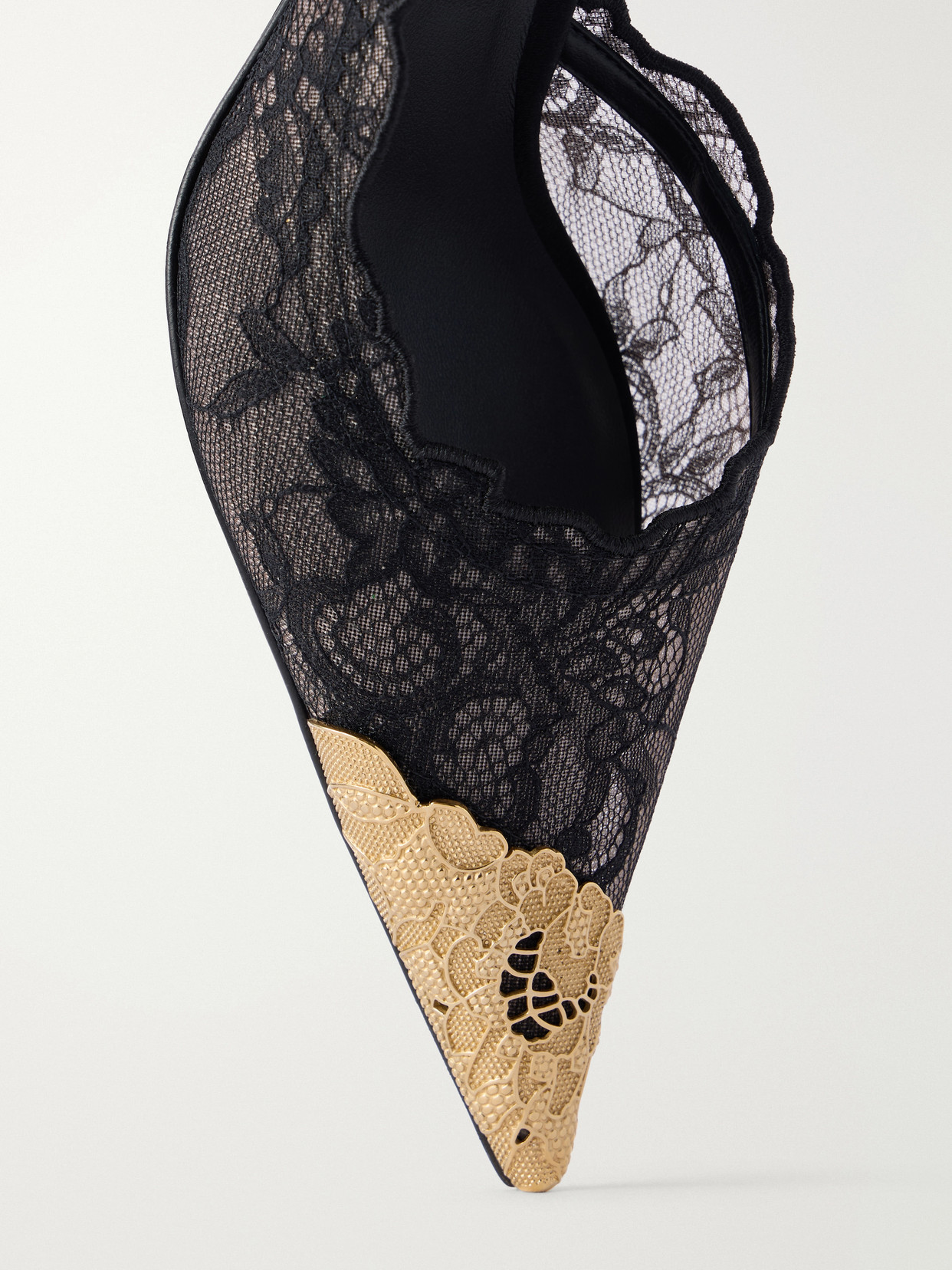 Faiz 65 Embellished Lace Pumps