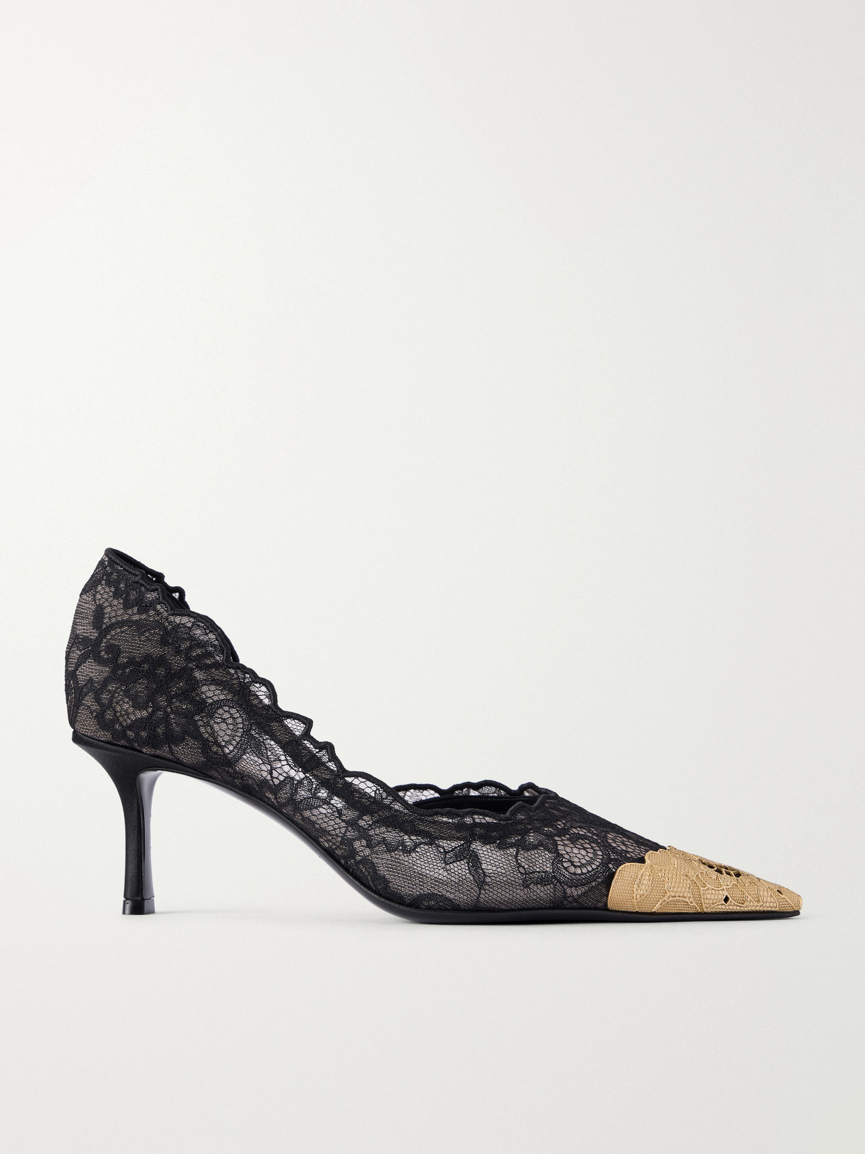 Faiz 65 Embellished Lace Pumps