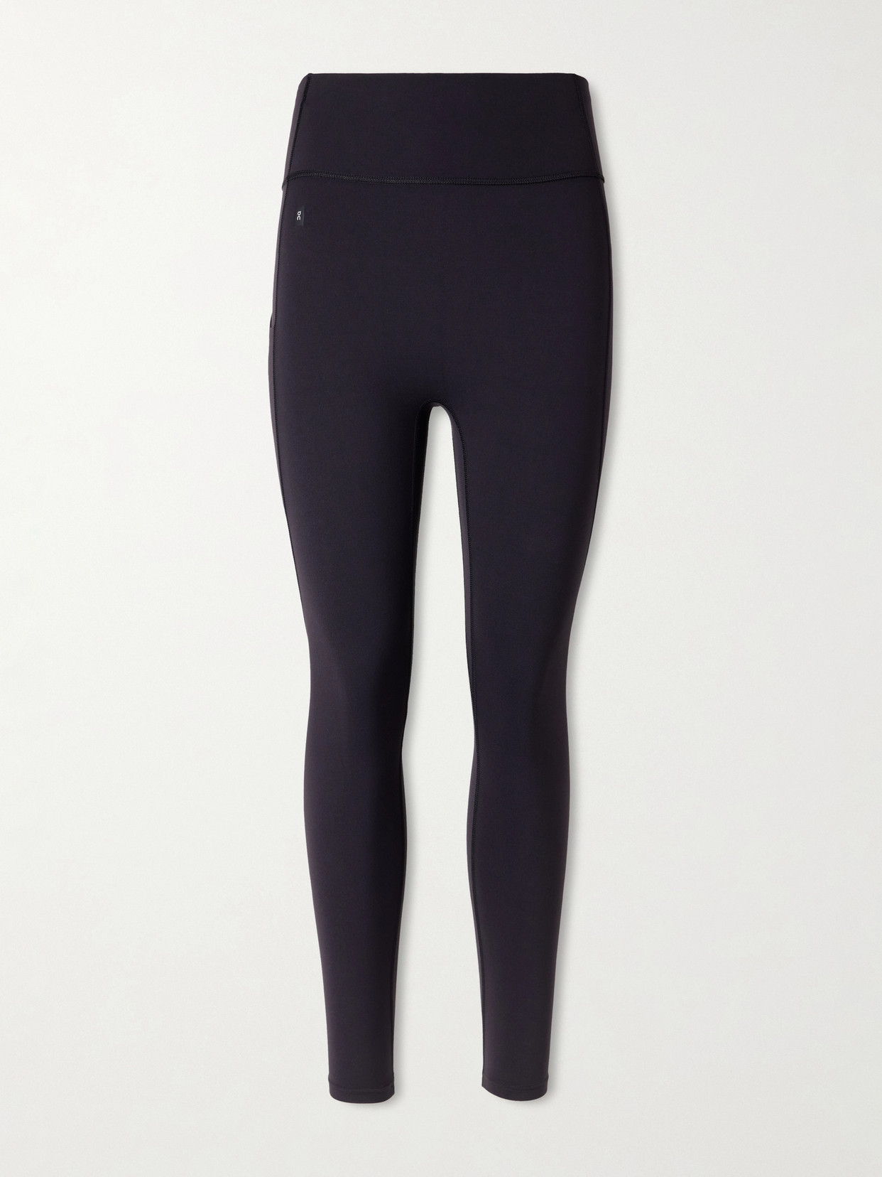 ON - Studio 7/8 Stretch Recycled-jersey Leggings - Black