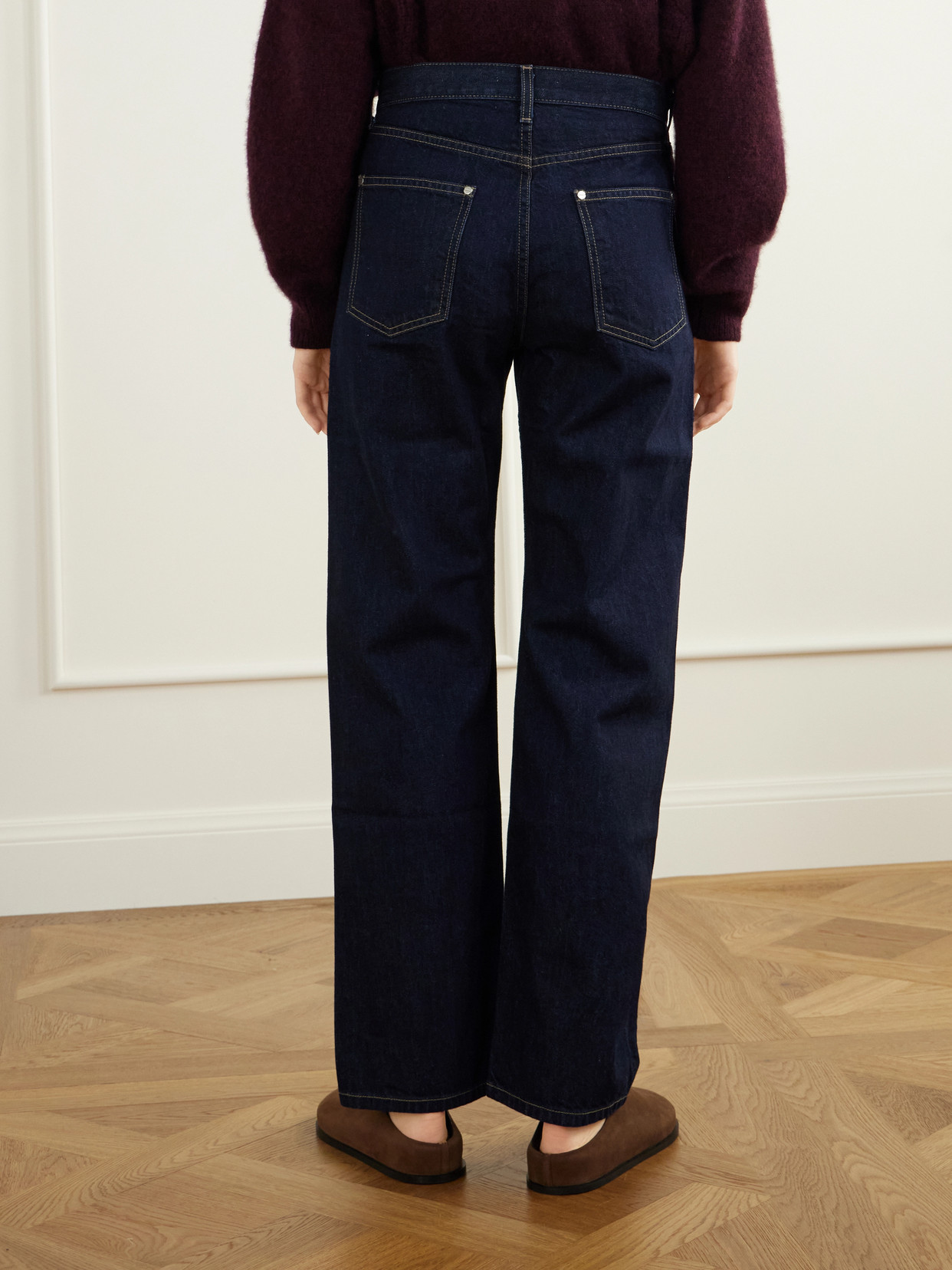 Kent St Mid-Rise Straight-Leg Jeans