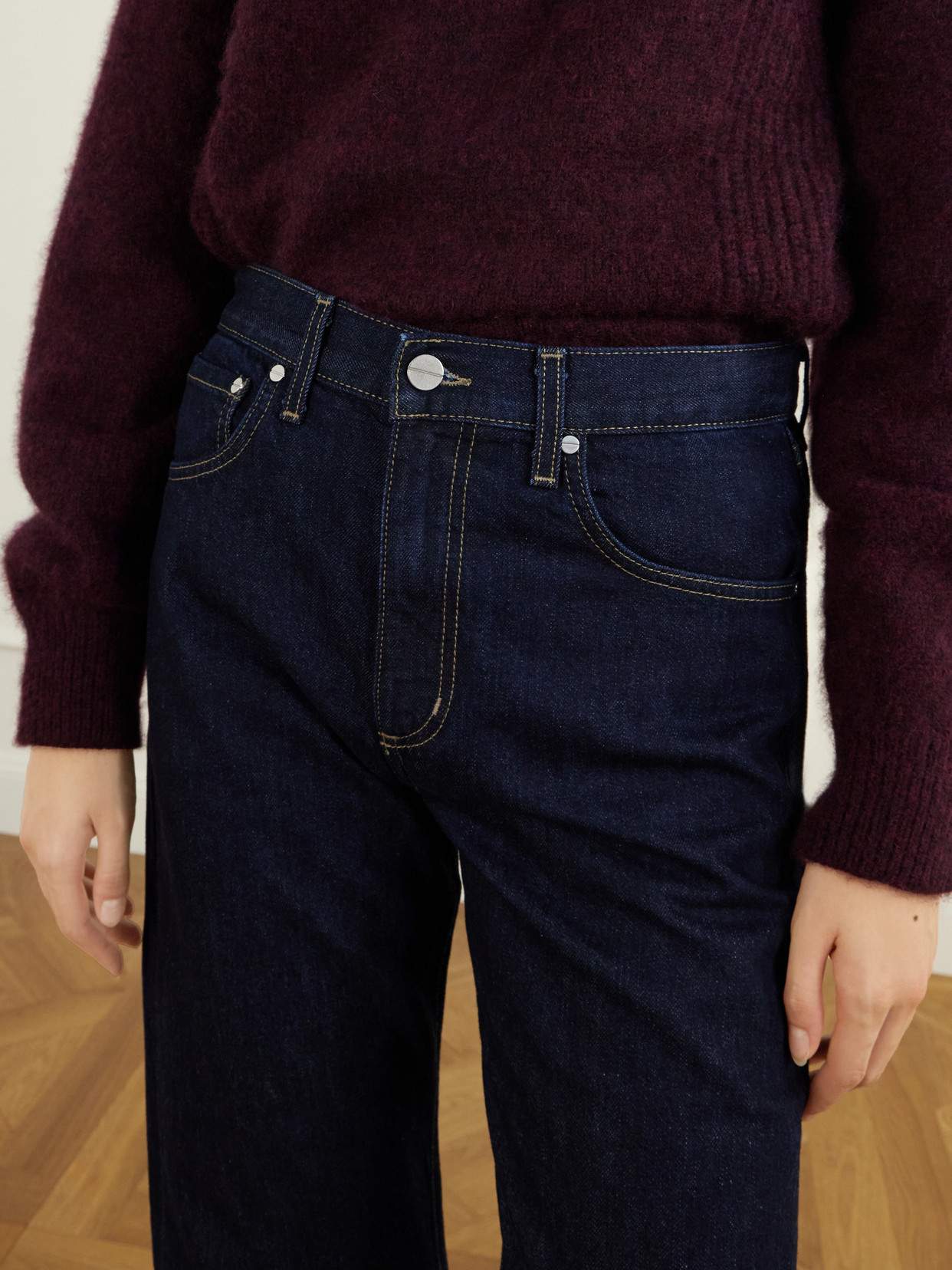 Kent St Mid-Rise Straight-Leg Jeans